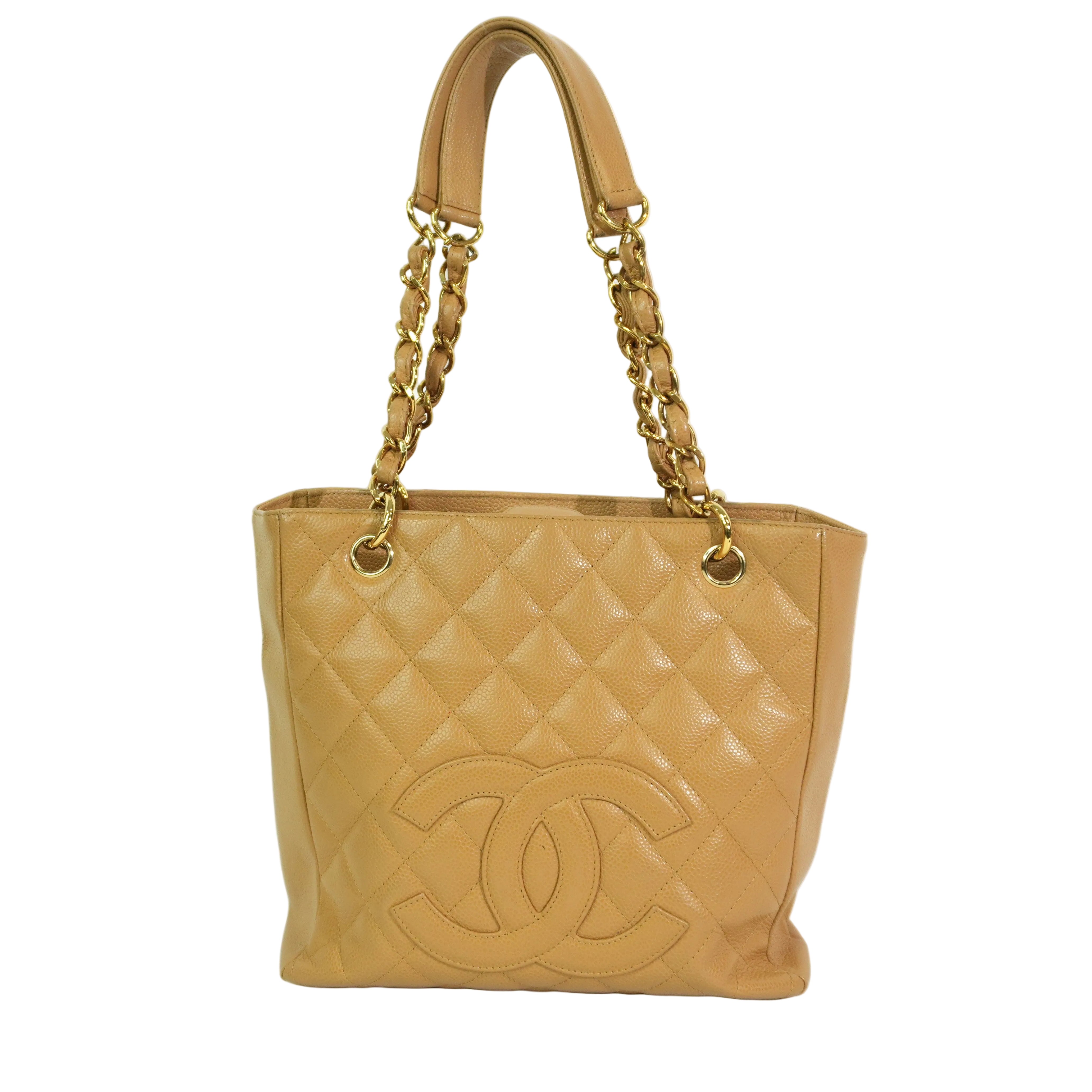 Pre-owned Chanel PST Tote Bag Beige