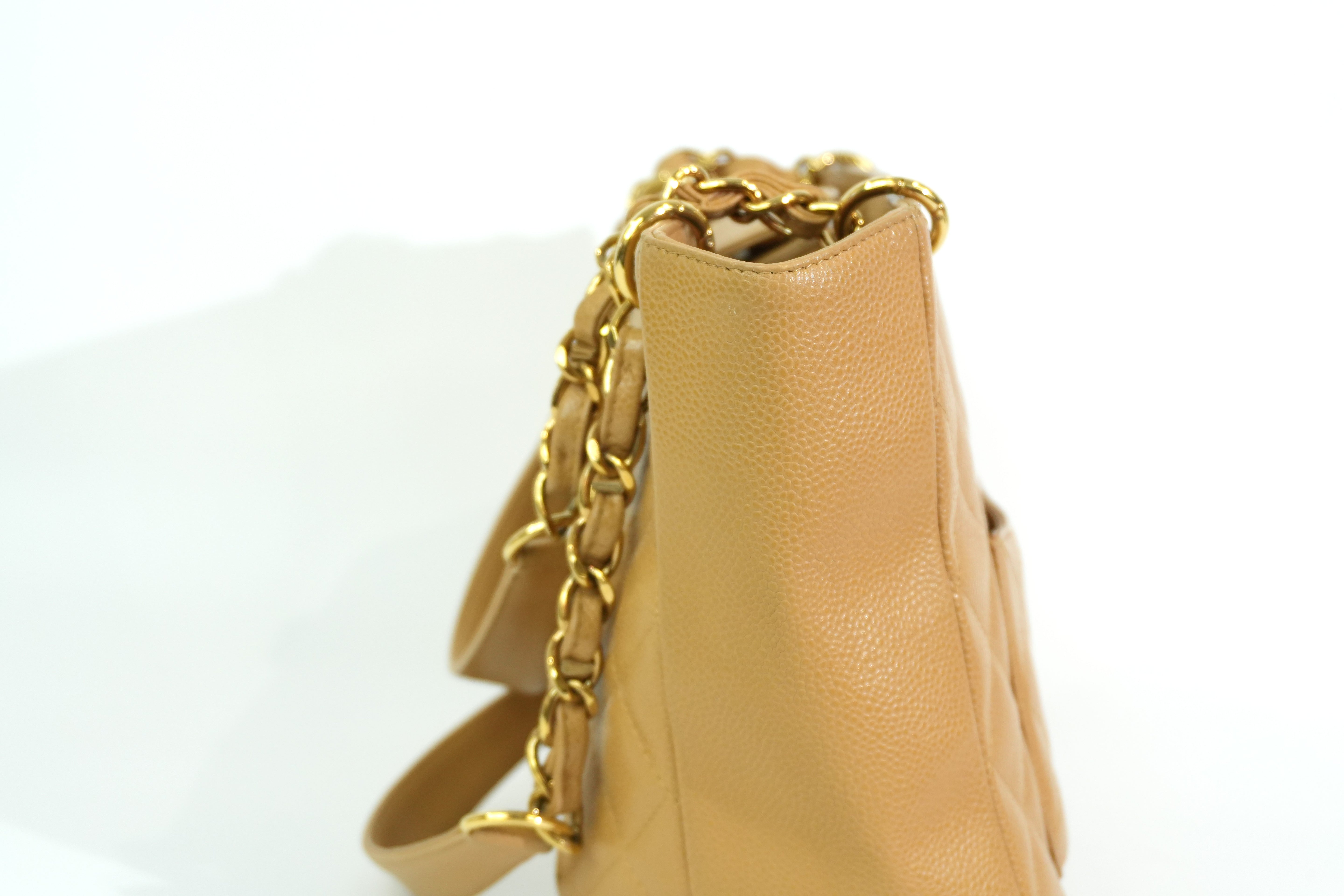 Pre-owned Chanel PST Tote Bag Beige