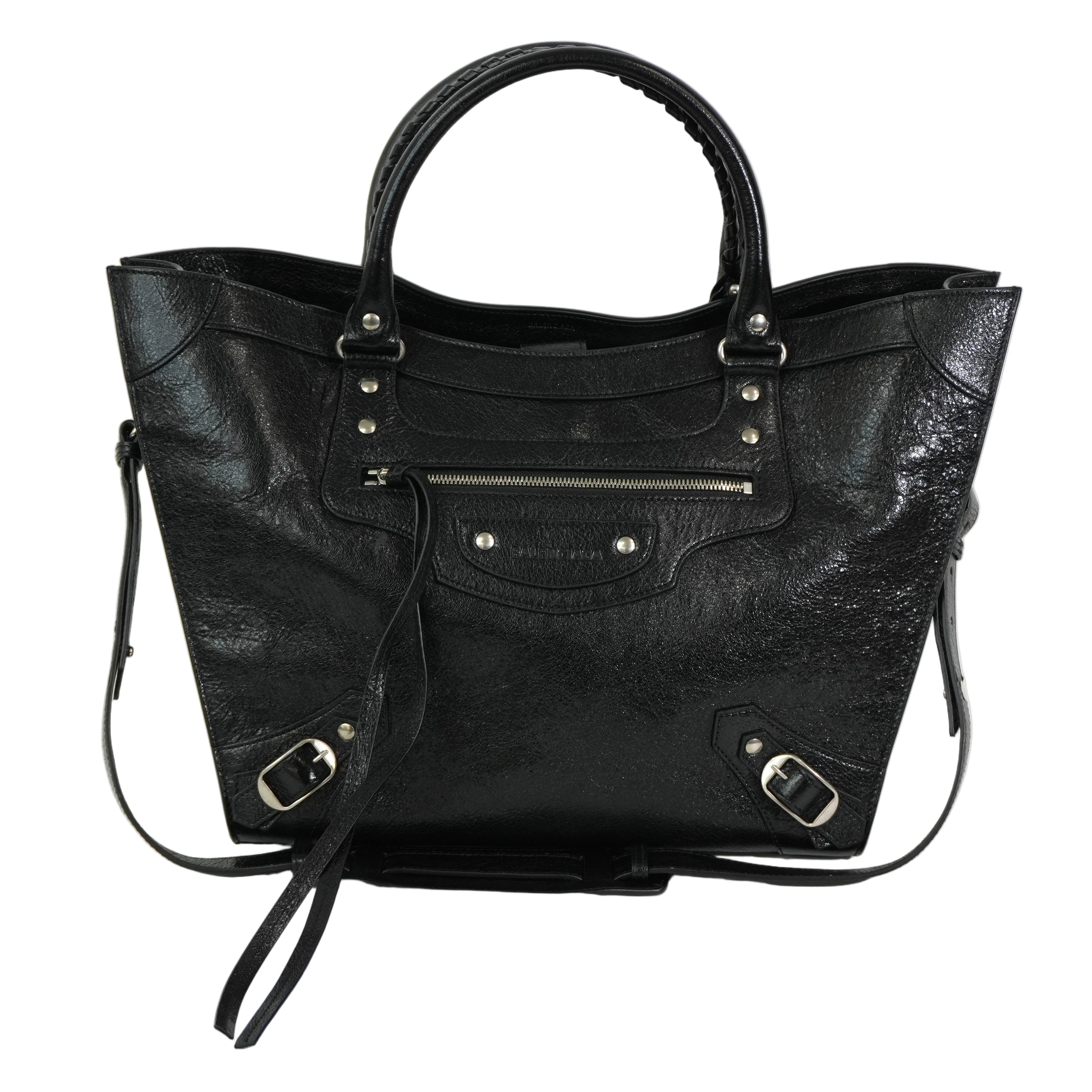 Pre-owned Balenciaga Classic Upside Down Medium Tote bag Black