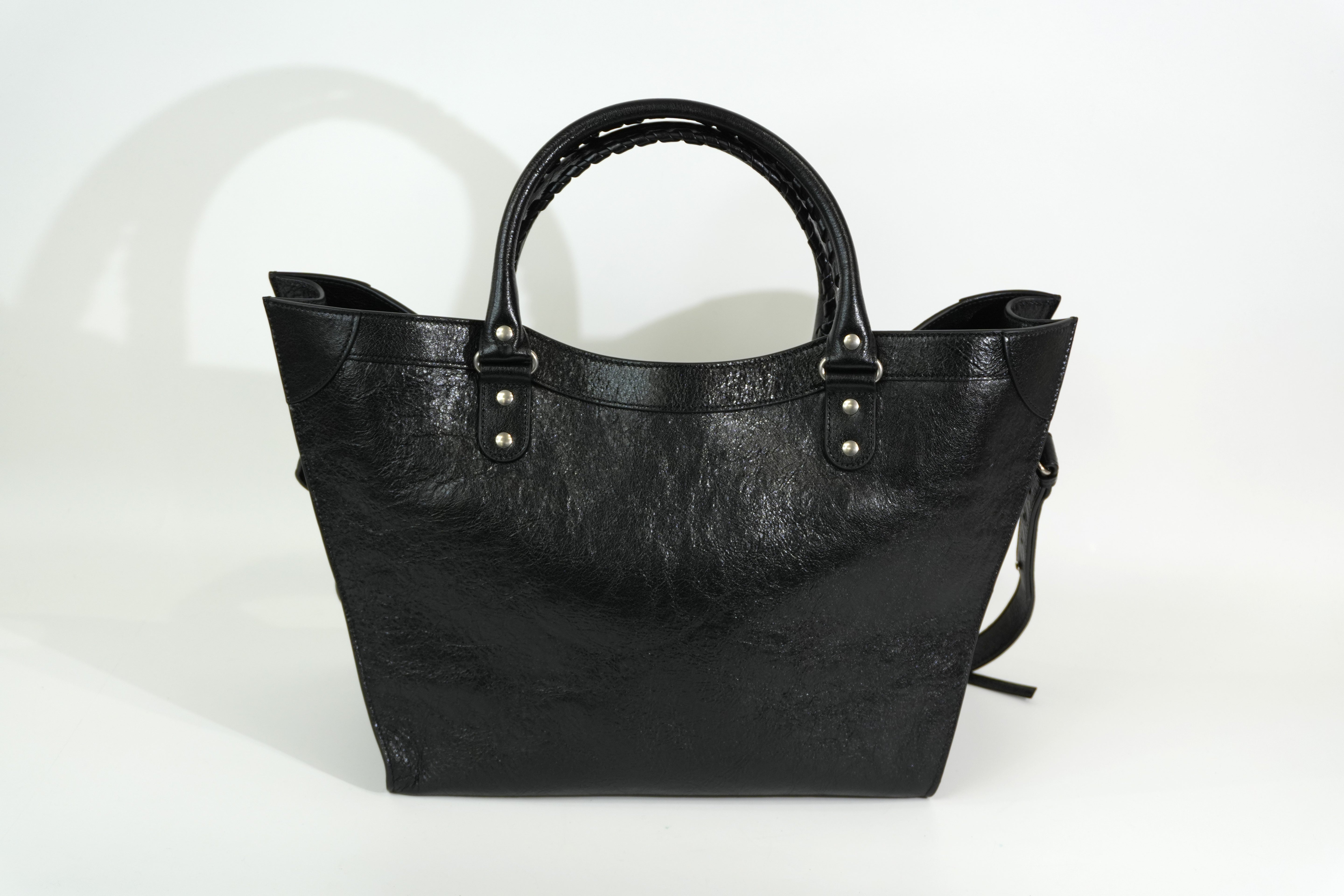 Pre-owned Balenciaga Classic Upside Down Medium Tote bag Black