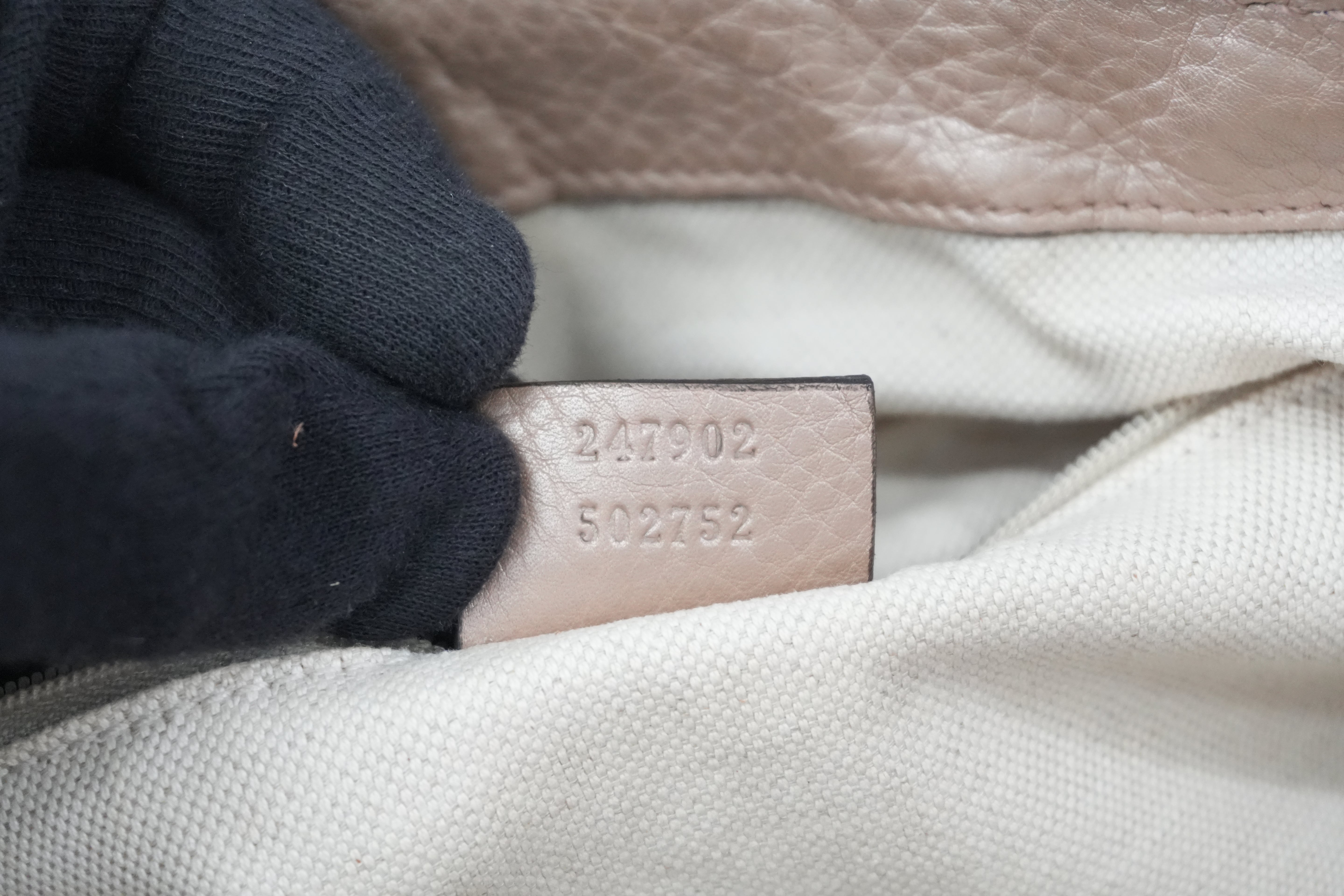 Pre-owned Gucci Leather Metallic Shoulder Bag Bronze