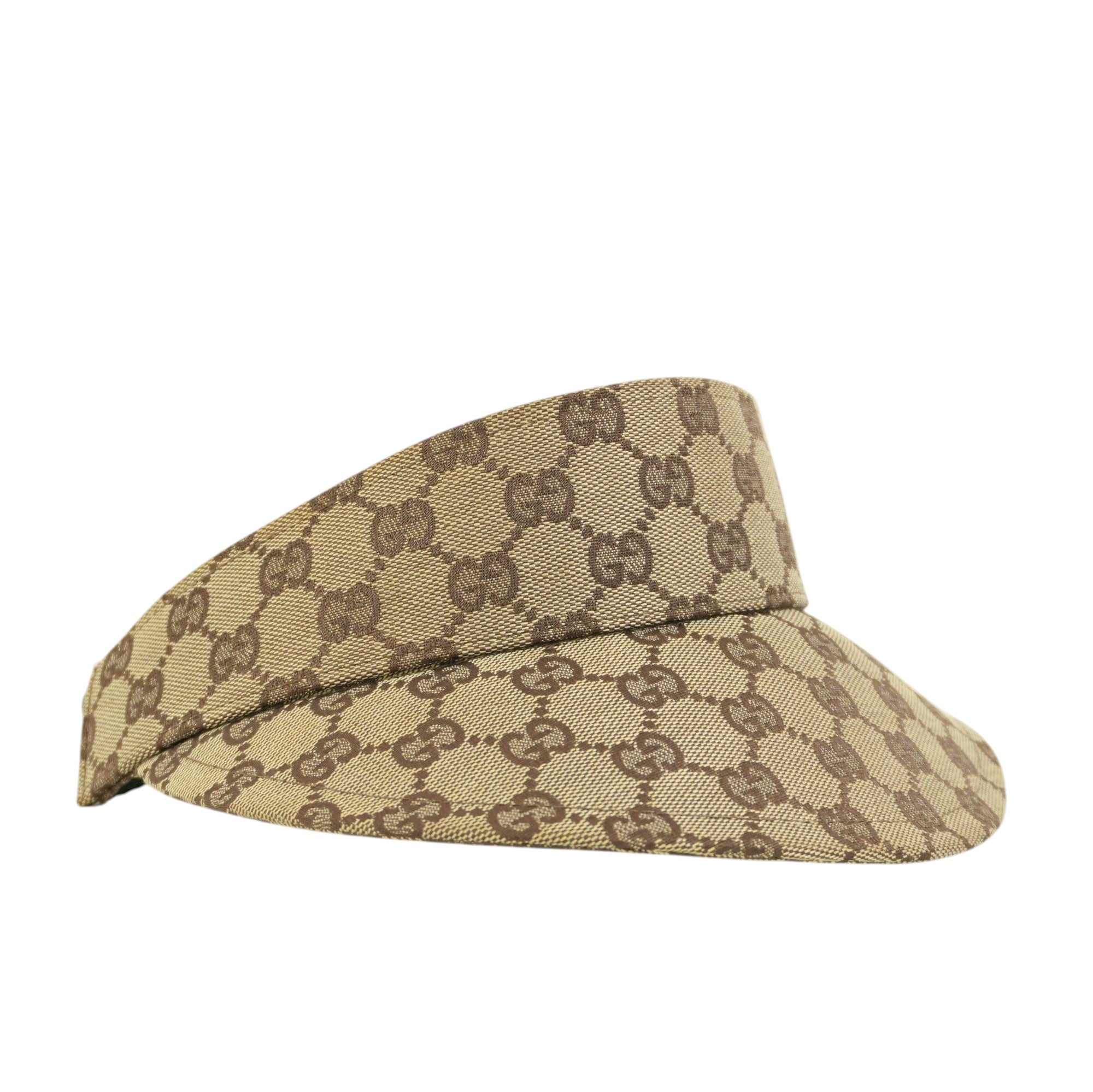 Pre-owned Gucci Guccisima Visor Brown