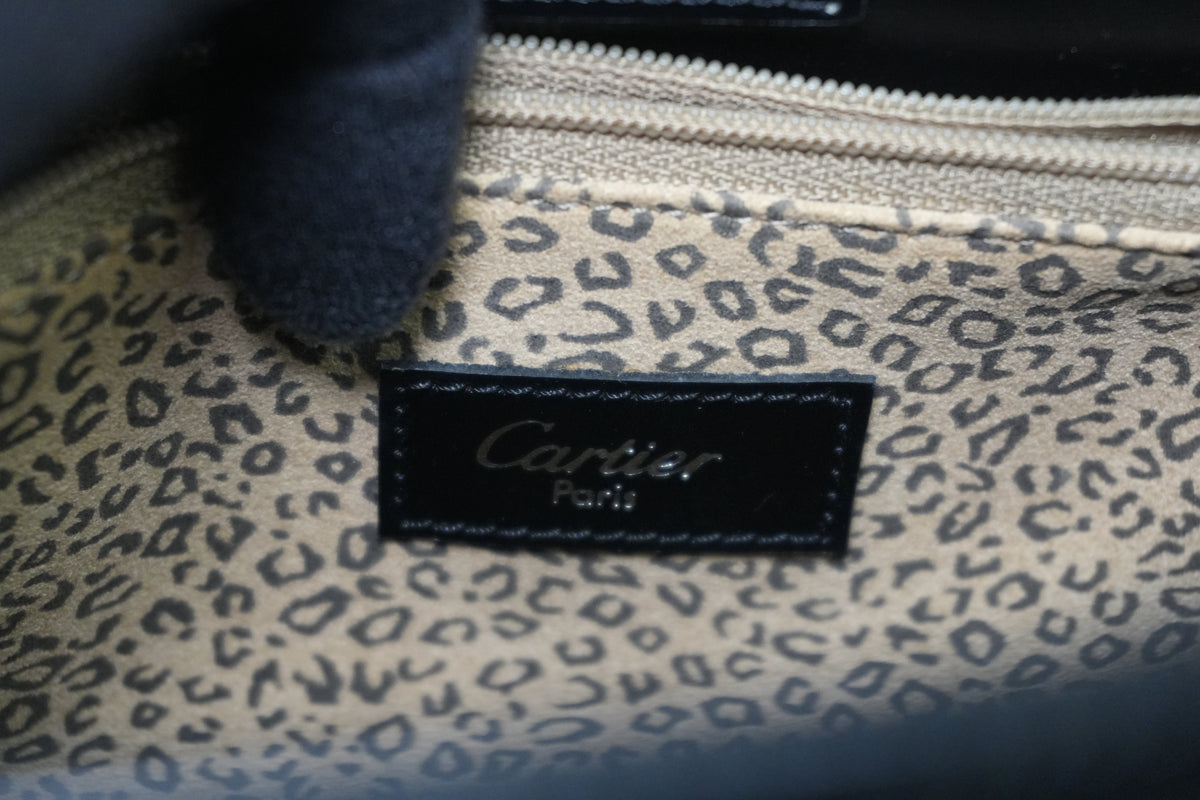 Pre-Owned Cartier Panthere Tote Bag Black
