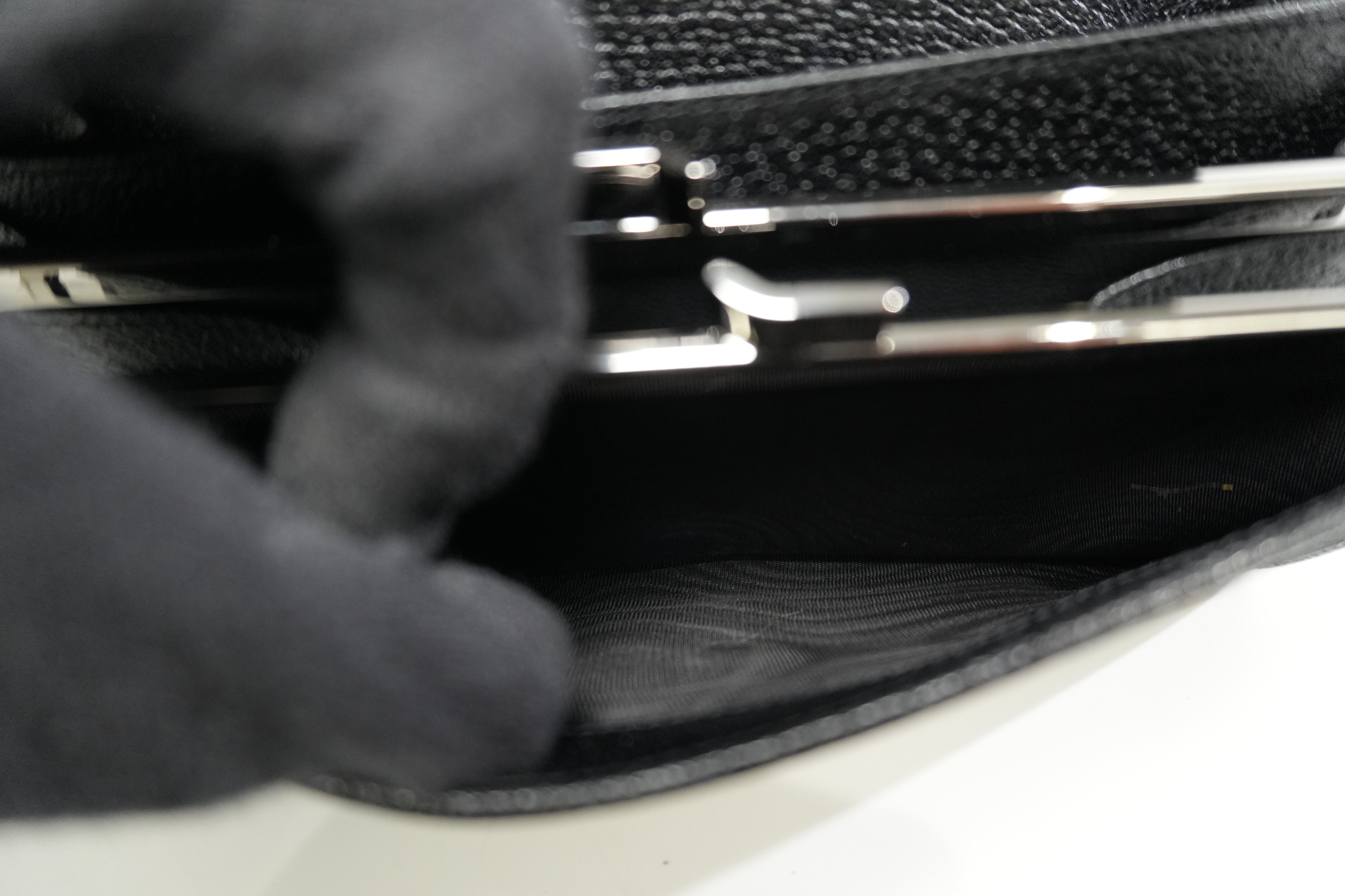 Pre-owned Gucci Canvas Long Wallet Black