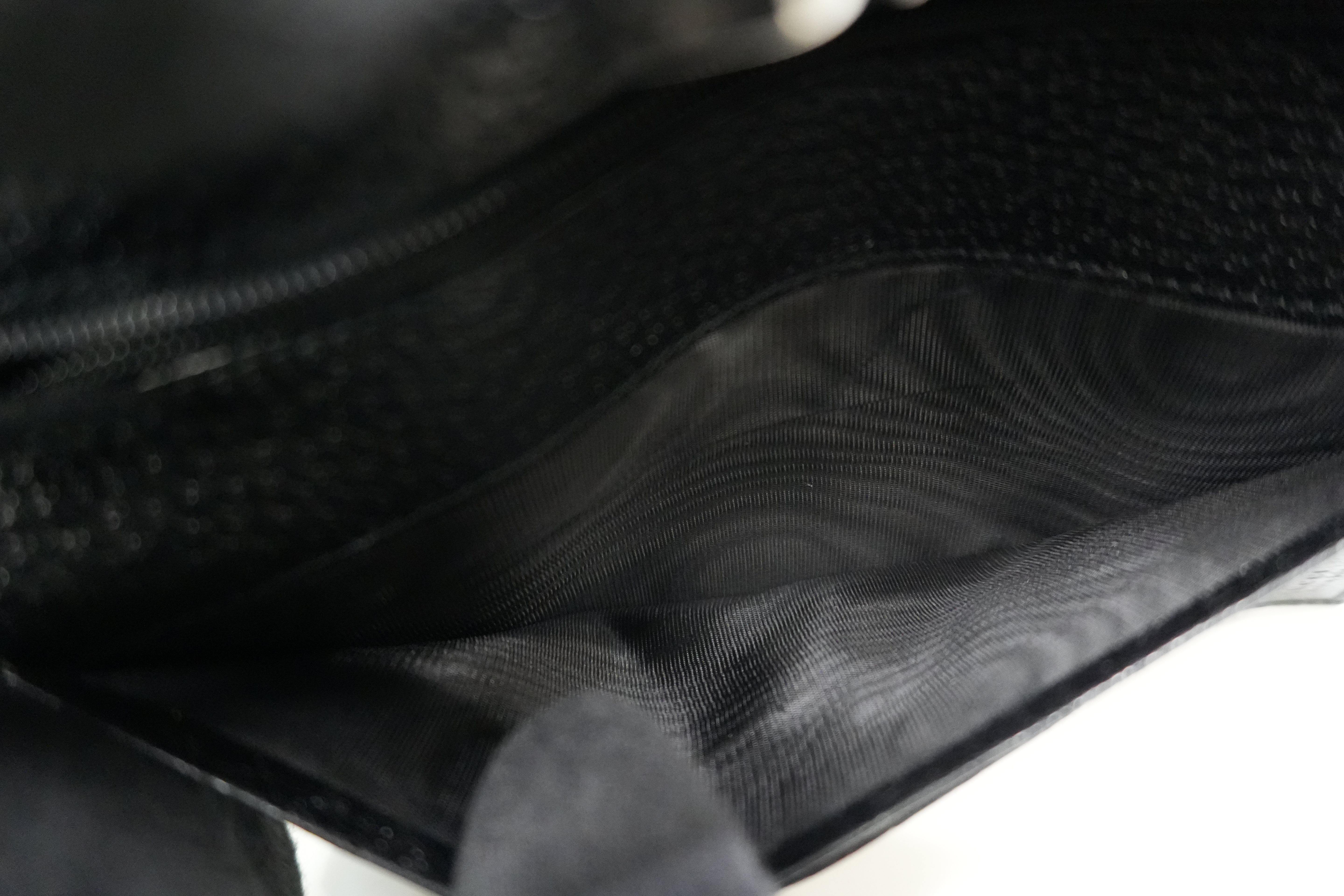 Pre-owned Gucci Canvas Long Wallet Black