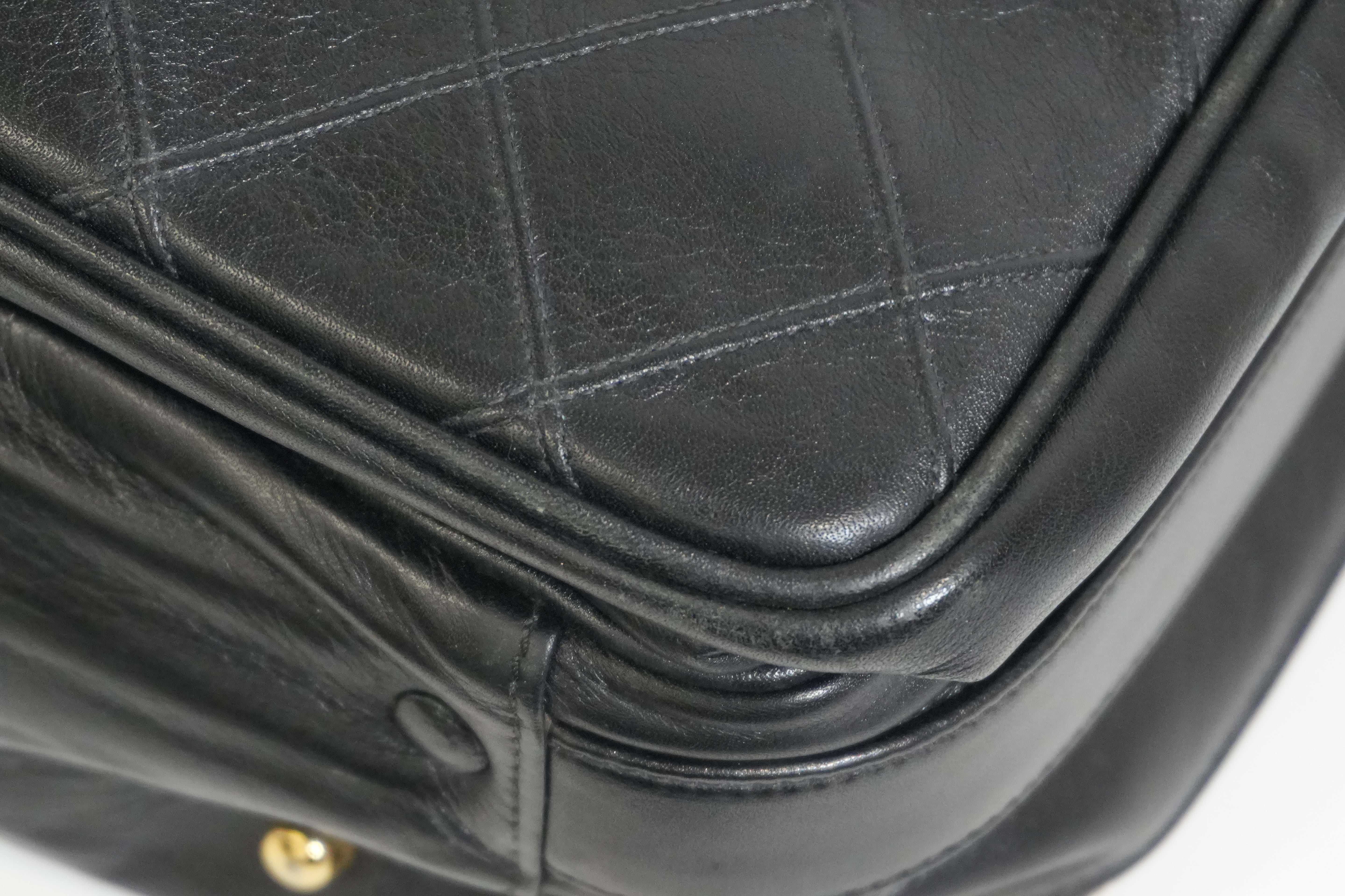 Pre-owned Chanel Two Way Business Briefcase Shoulder Bag Black