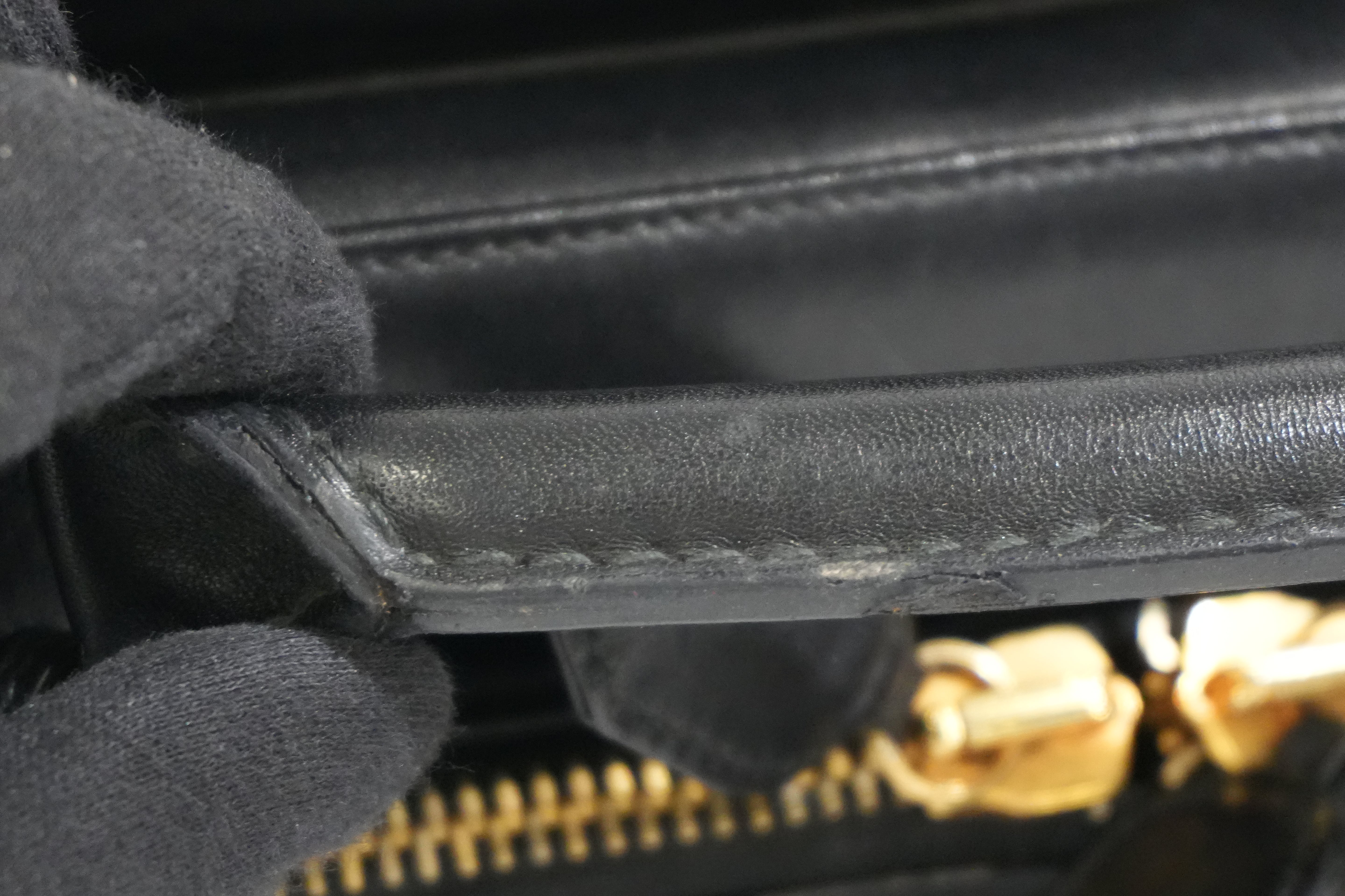 Pre-owned Chanel Two Way Business Briefcase Shoulder Bag Black