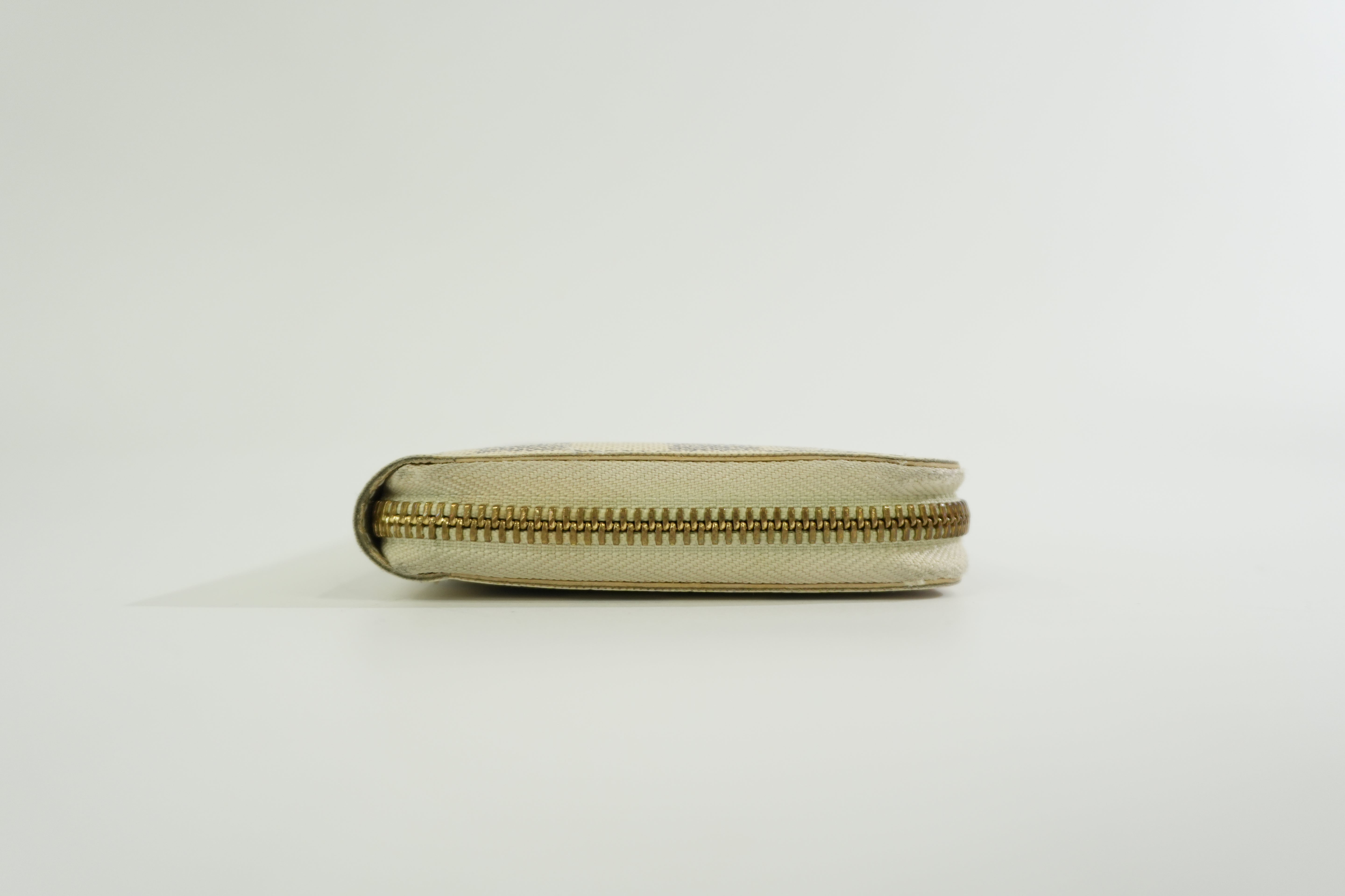 Pre-owned Louis Vuitton Damier Azur Zippy Wallet