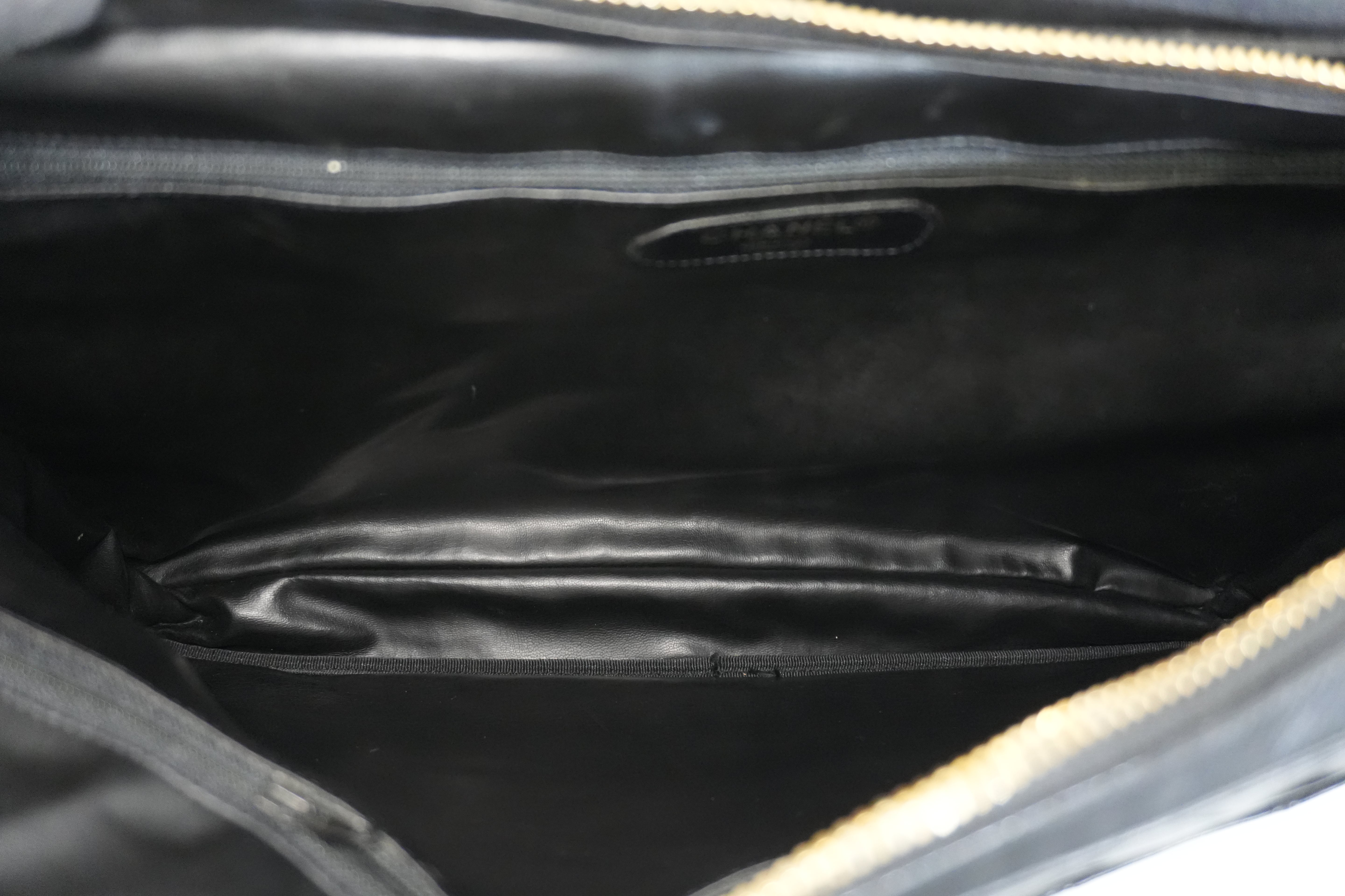 Pre-owned Chanel Two Way Business Briefcase Shoulder Bag Black
