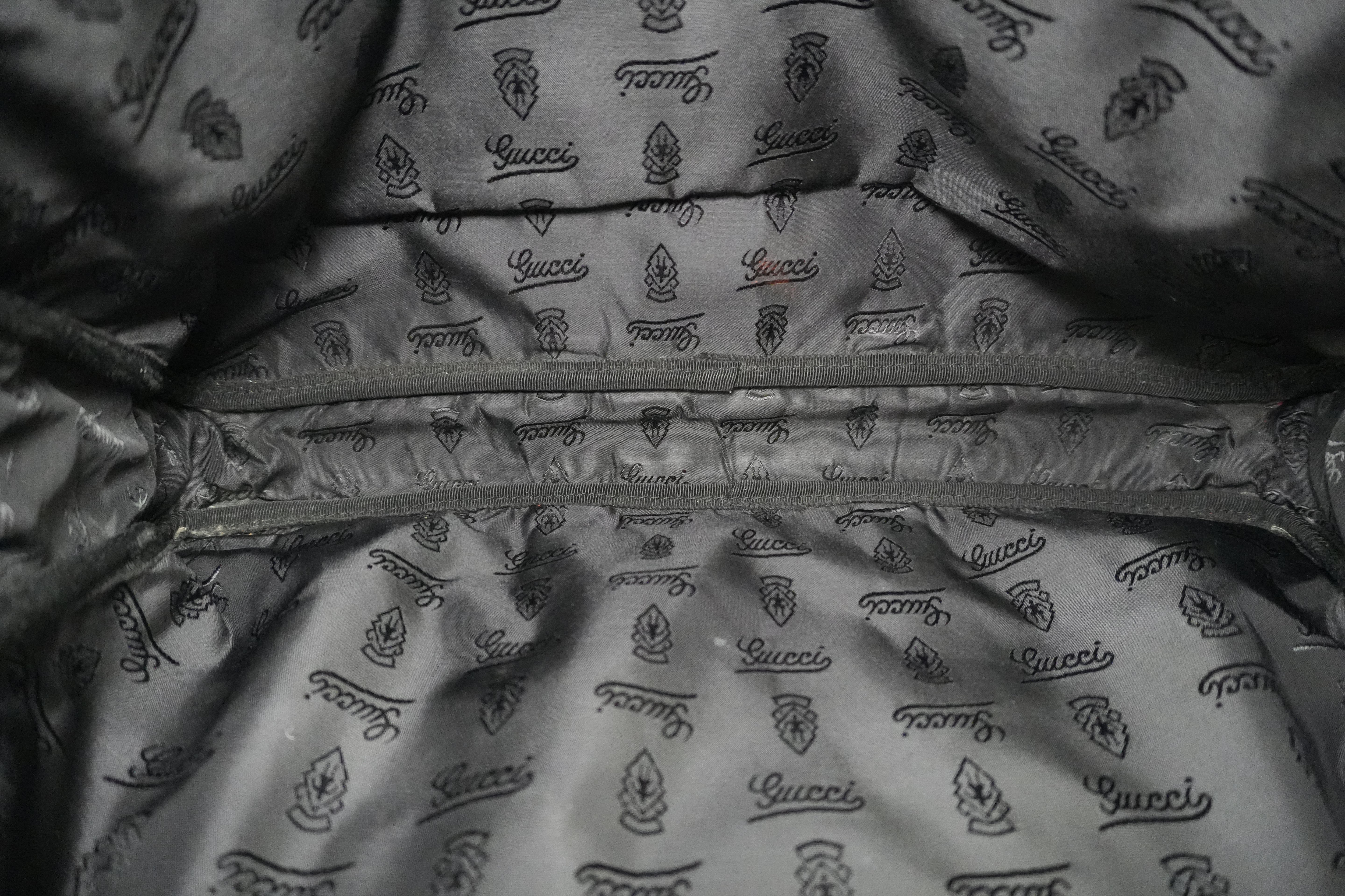 Gucci Guccisima Briefcase Black Leather Used