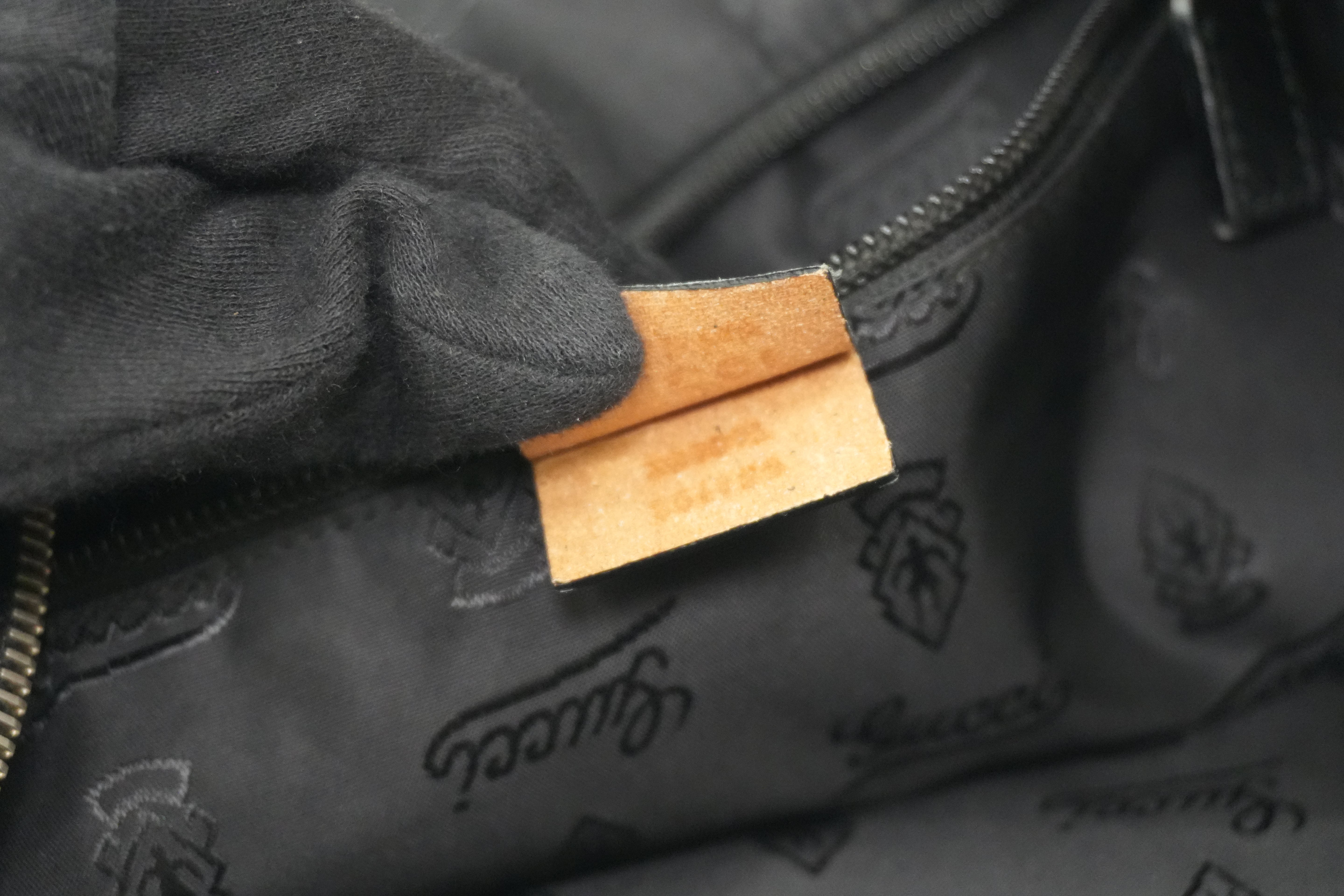 Gucci Guccisima Briefcase Black Leather Used