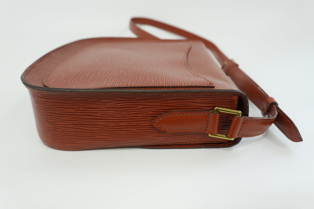 Pre-Owned Louis Vuitton Epi Saint Cloud GM Crossbody Bag Kenya Brown