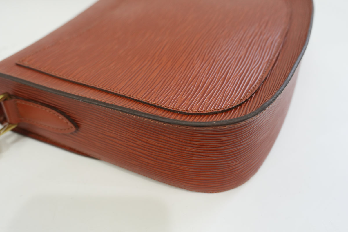 Pre-Owned Louis Vuitton Epi Saint Cloud GM Crossbody Bag Kenya Brown