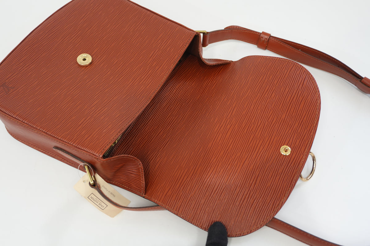 Pre-Owned Louis Vuitton Epi Saint Cloud GM Crossbody Bag Kenya Brown