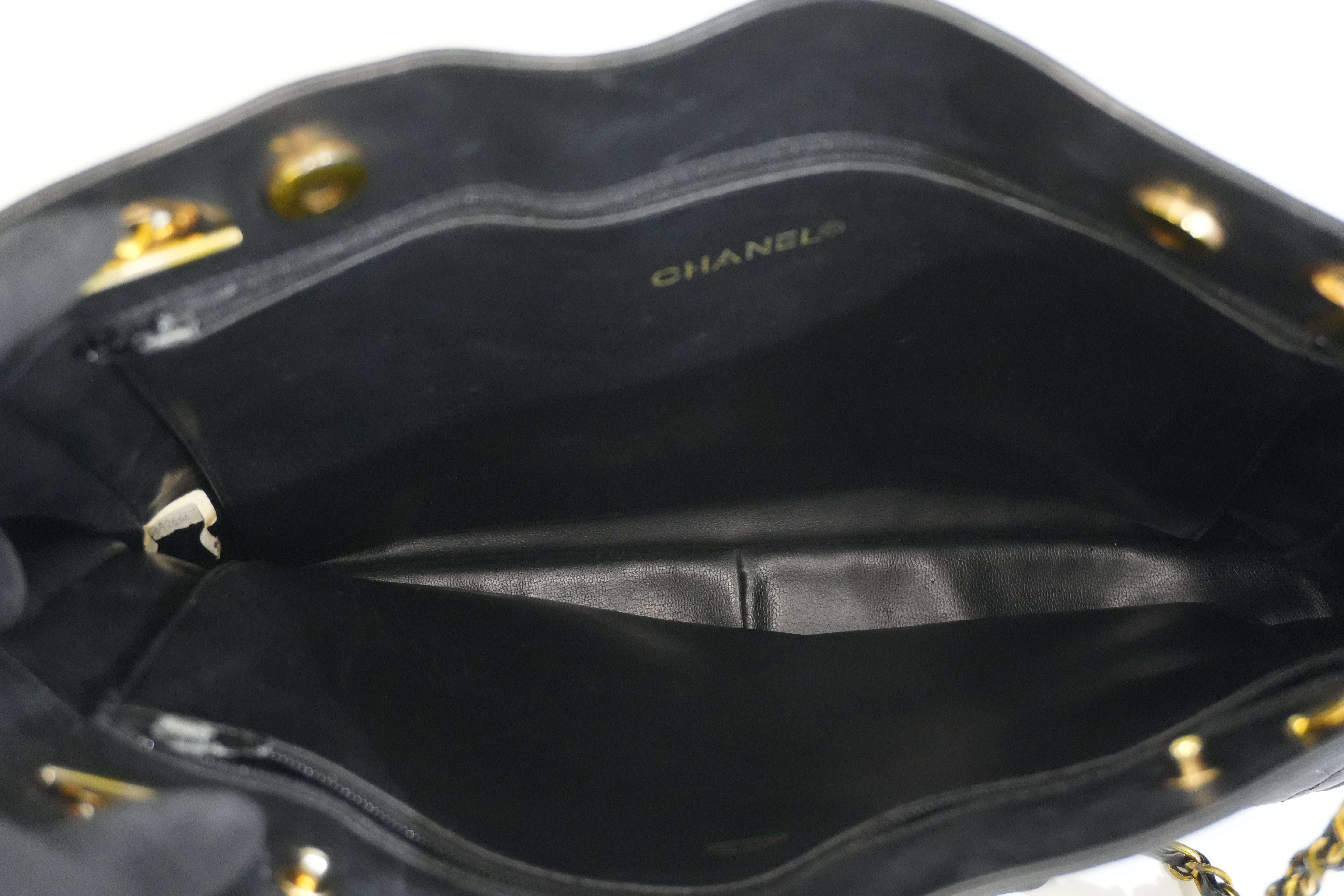 Pre-owned Chanel Chain Tote Bag Black