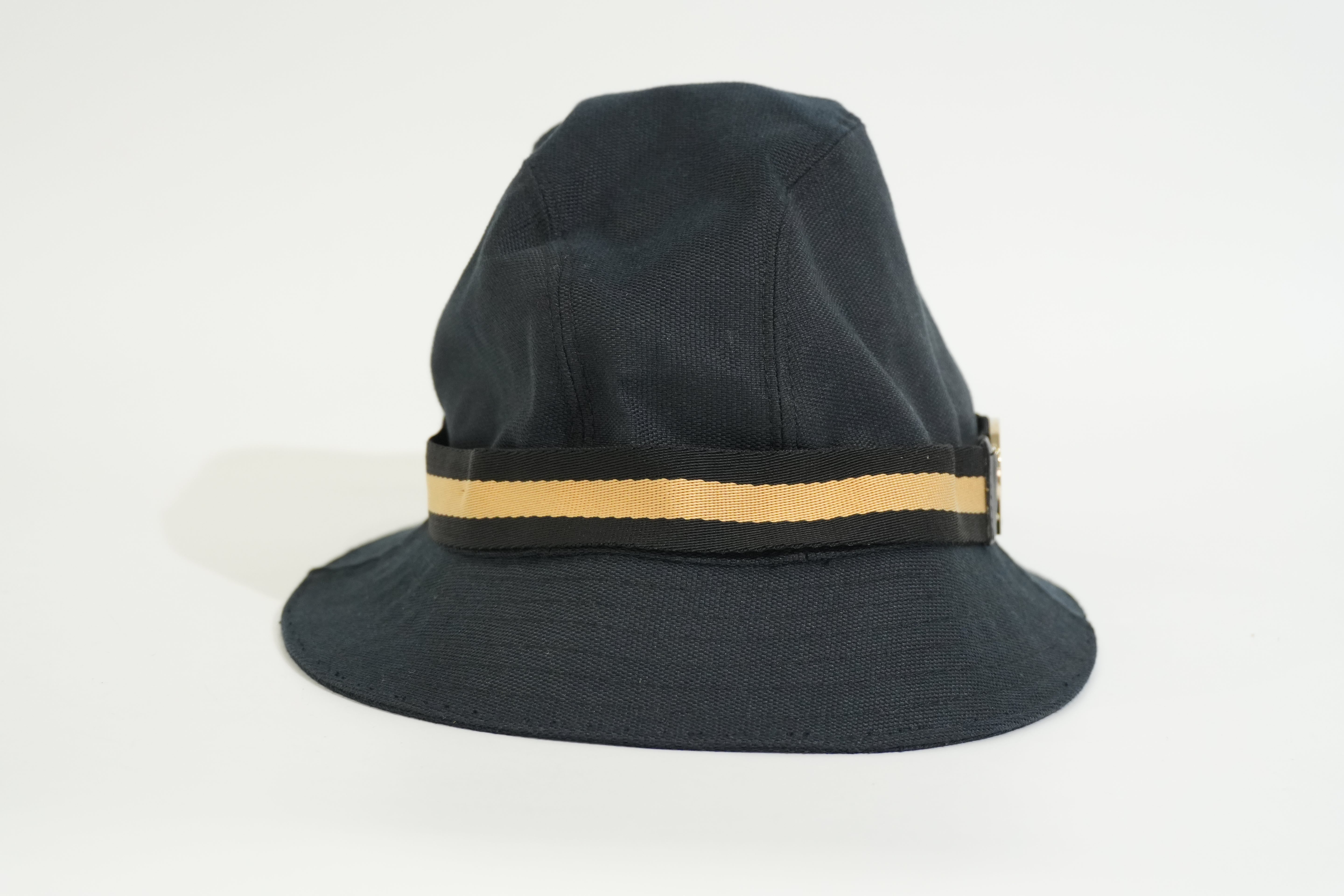 Pre-owned Gucci Vintage Bucket Hat Black
