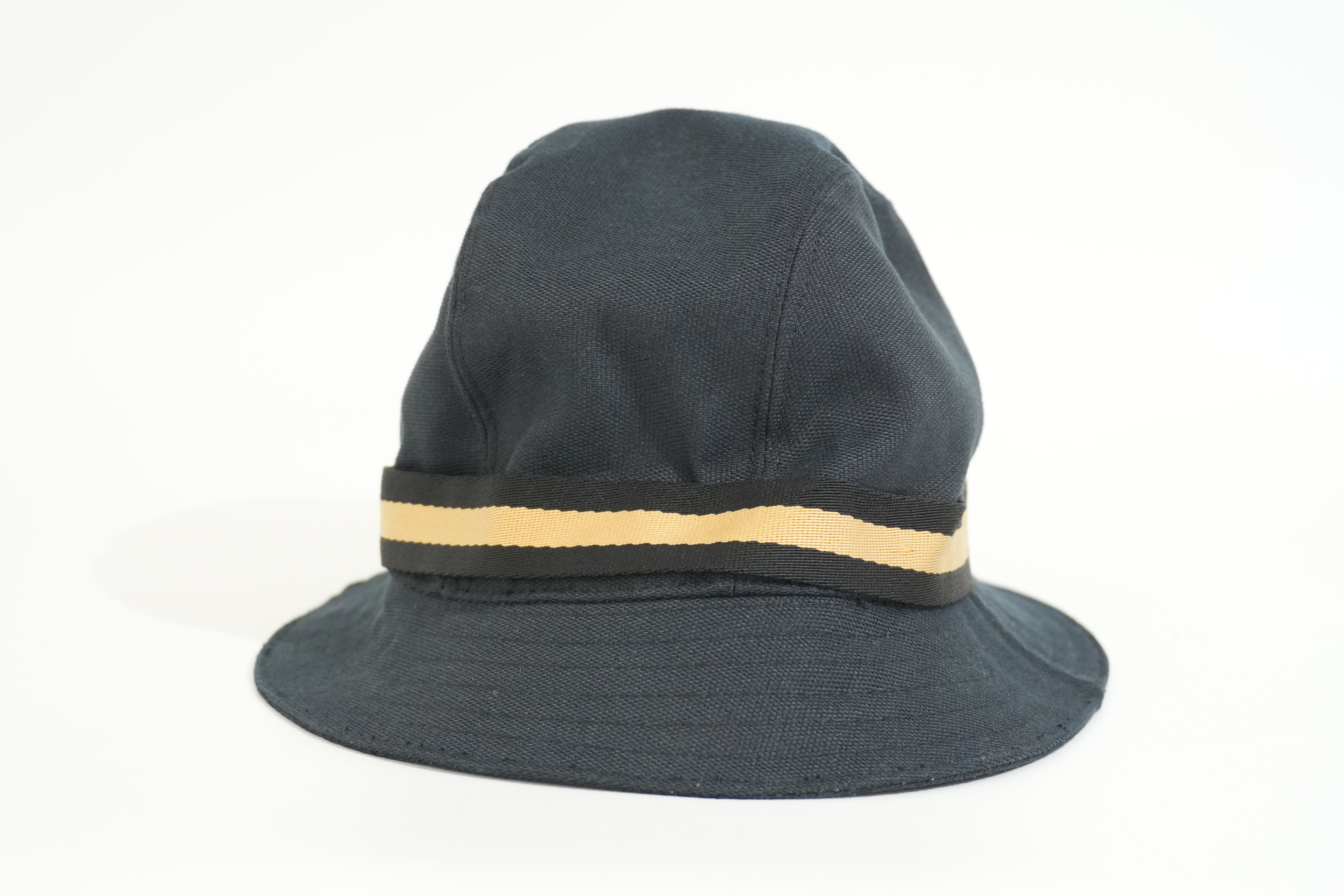 Pre-owned Gucci Vintage Bucket Hat Black