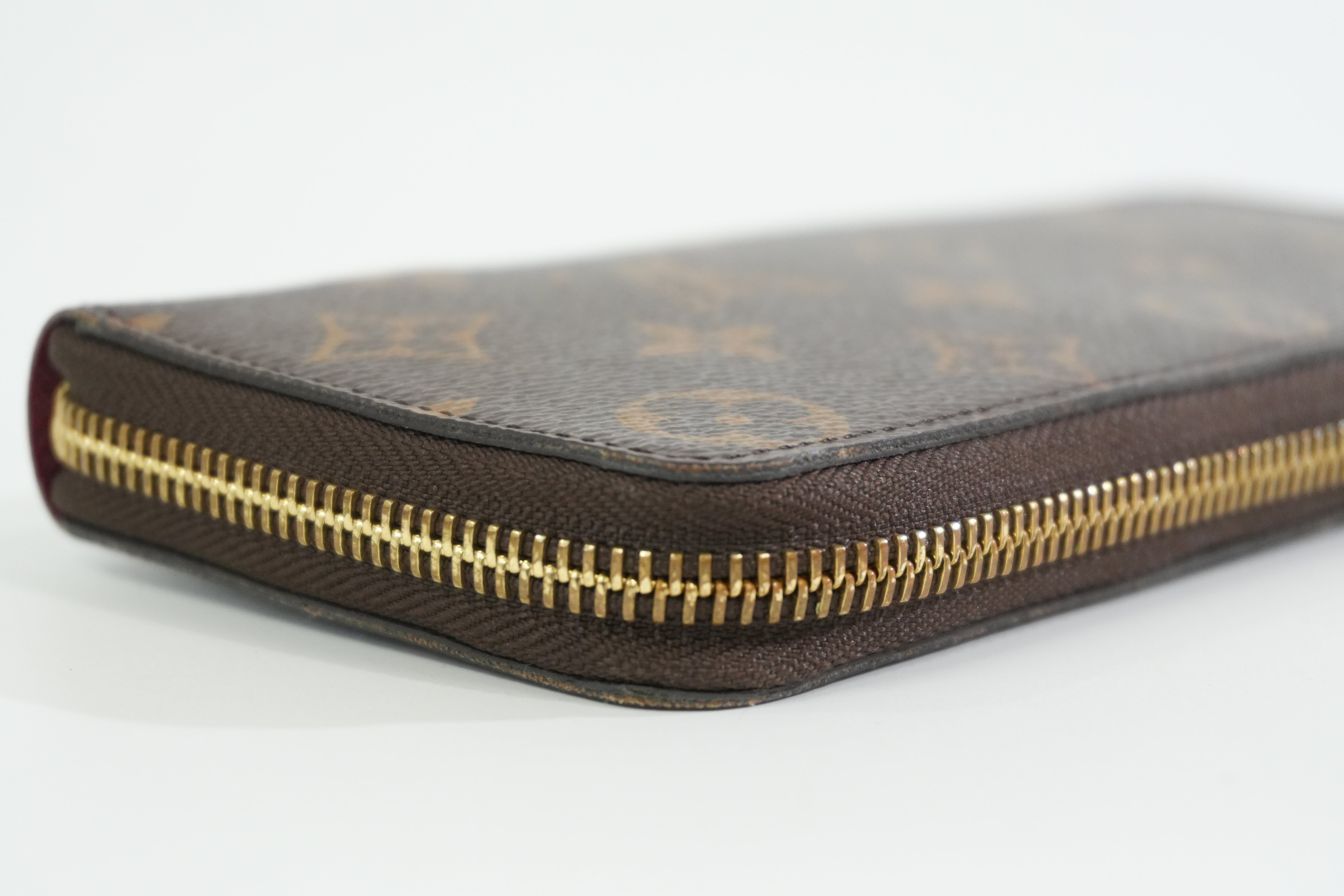 Pre-owned Louis Vuitton Monogram Clemence Wallet Purple