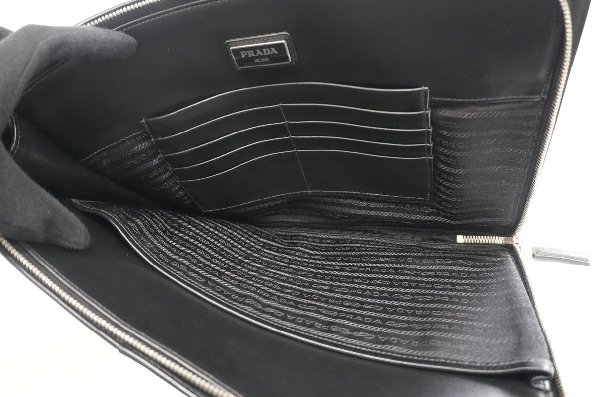 Pre-Owned Prada Laptop Bag Black