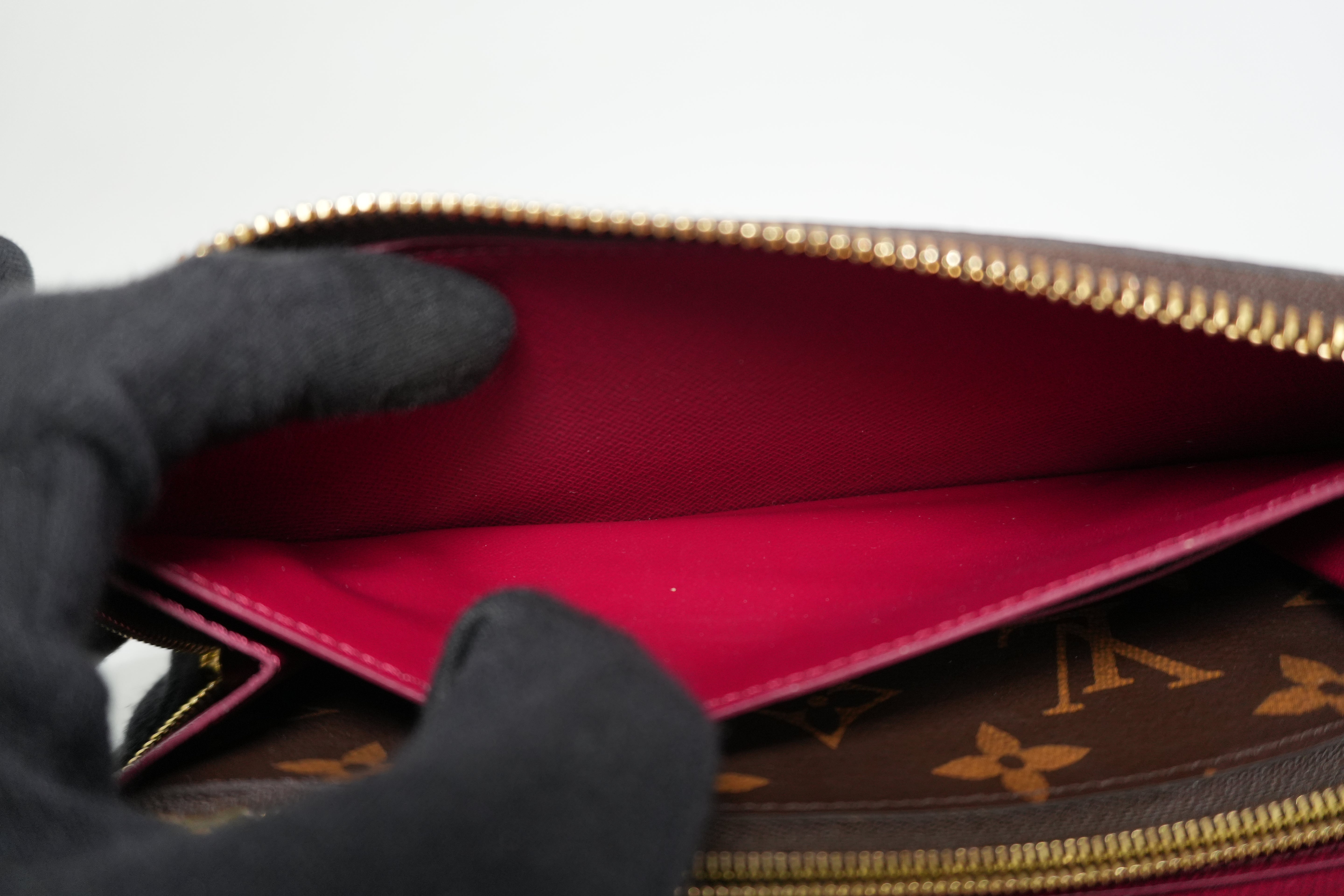 Pre-owned Louis Vuitton Monogram Clemence Wallet Purple