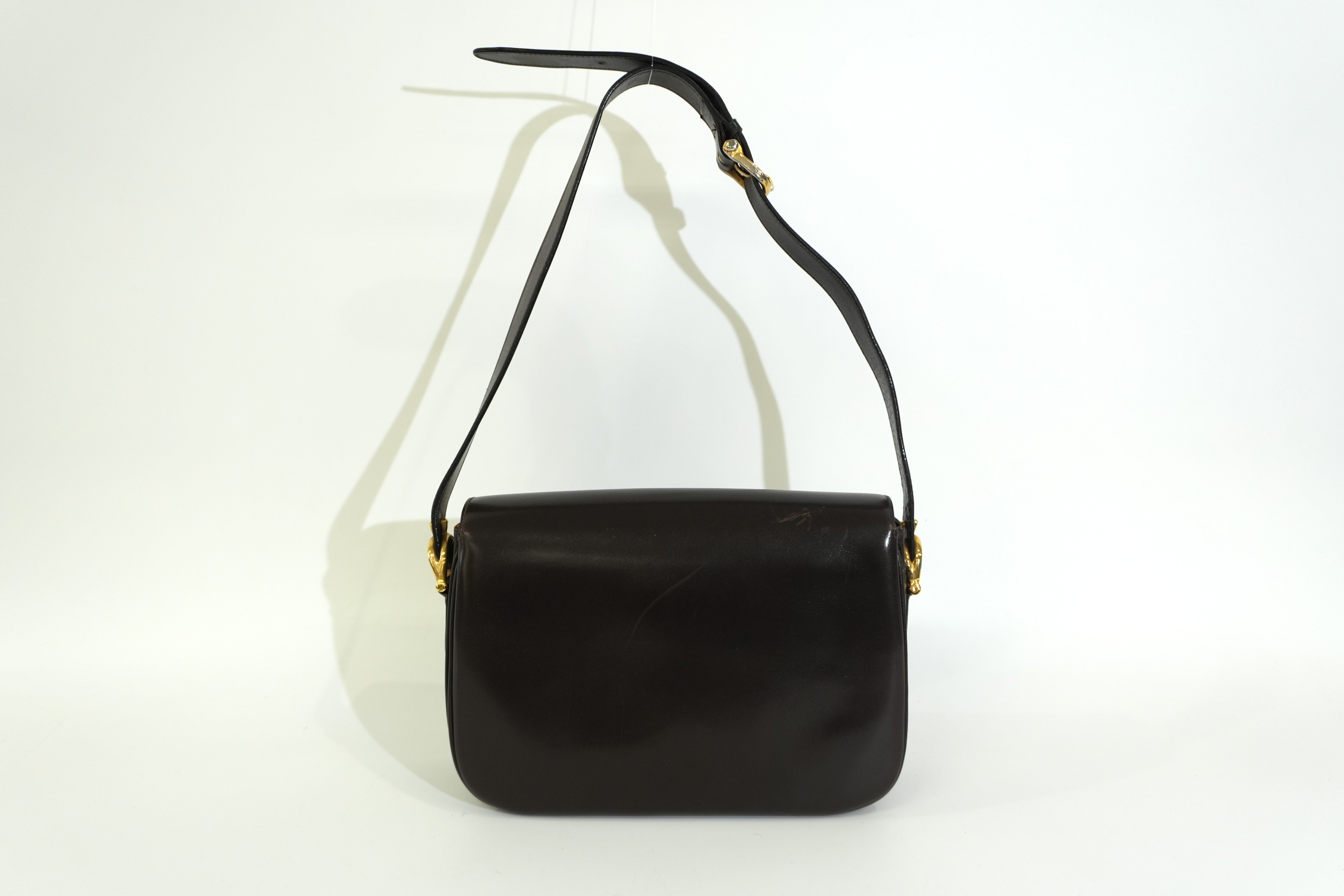 Pre-owned Celine Shoulder Bag Dark Brown