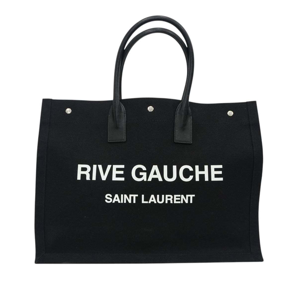 Pre-Owned Yves Saint Laurent Rive Gauche Tote Bag Black