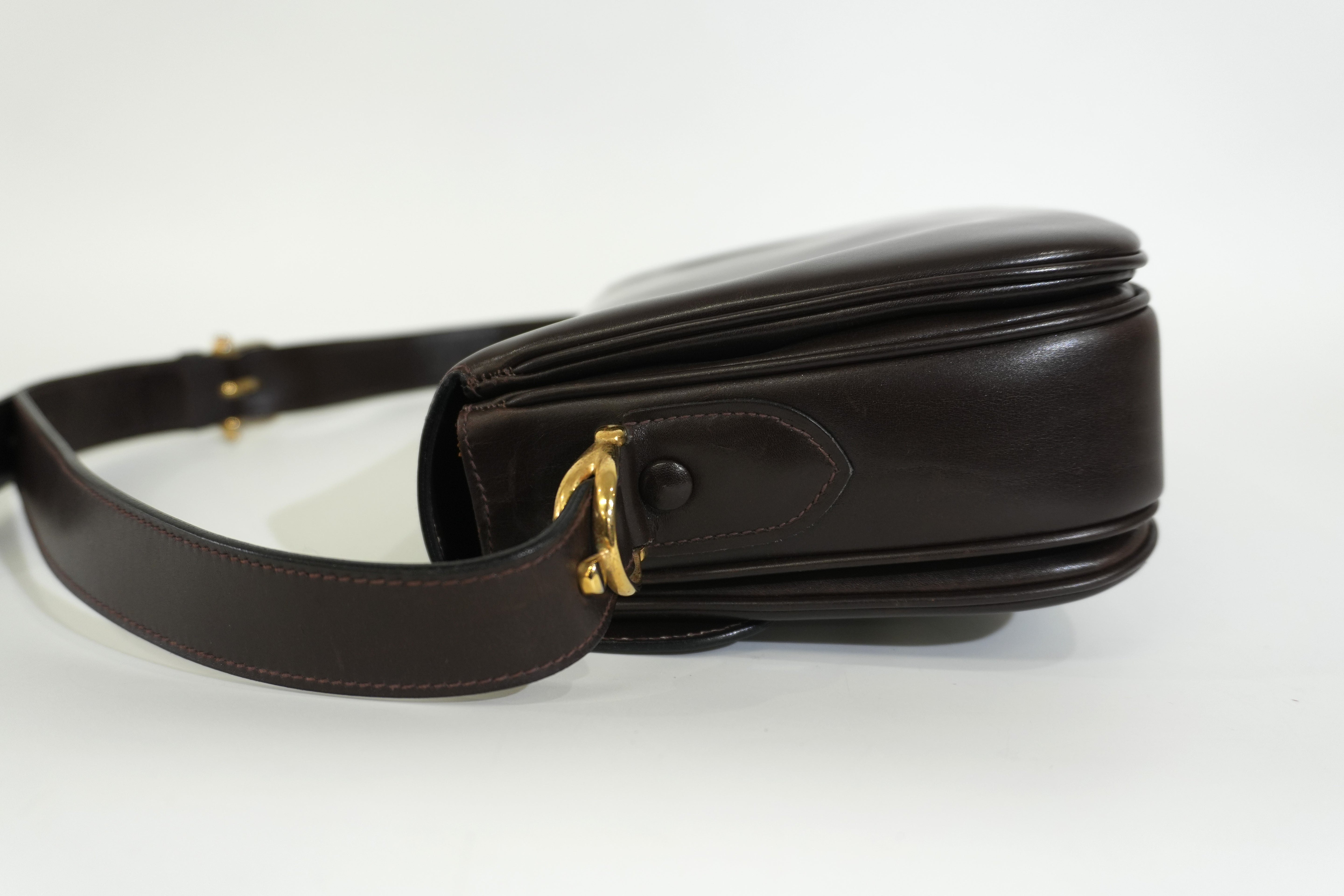 Pre-owned Celine Shoulder Bag Dark Brown