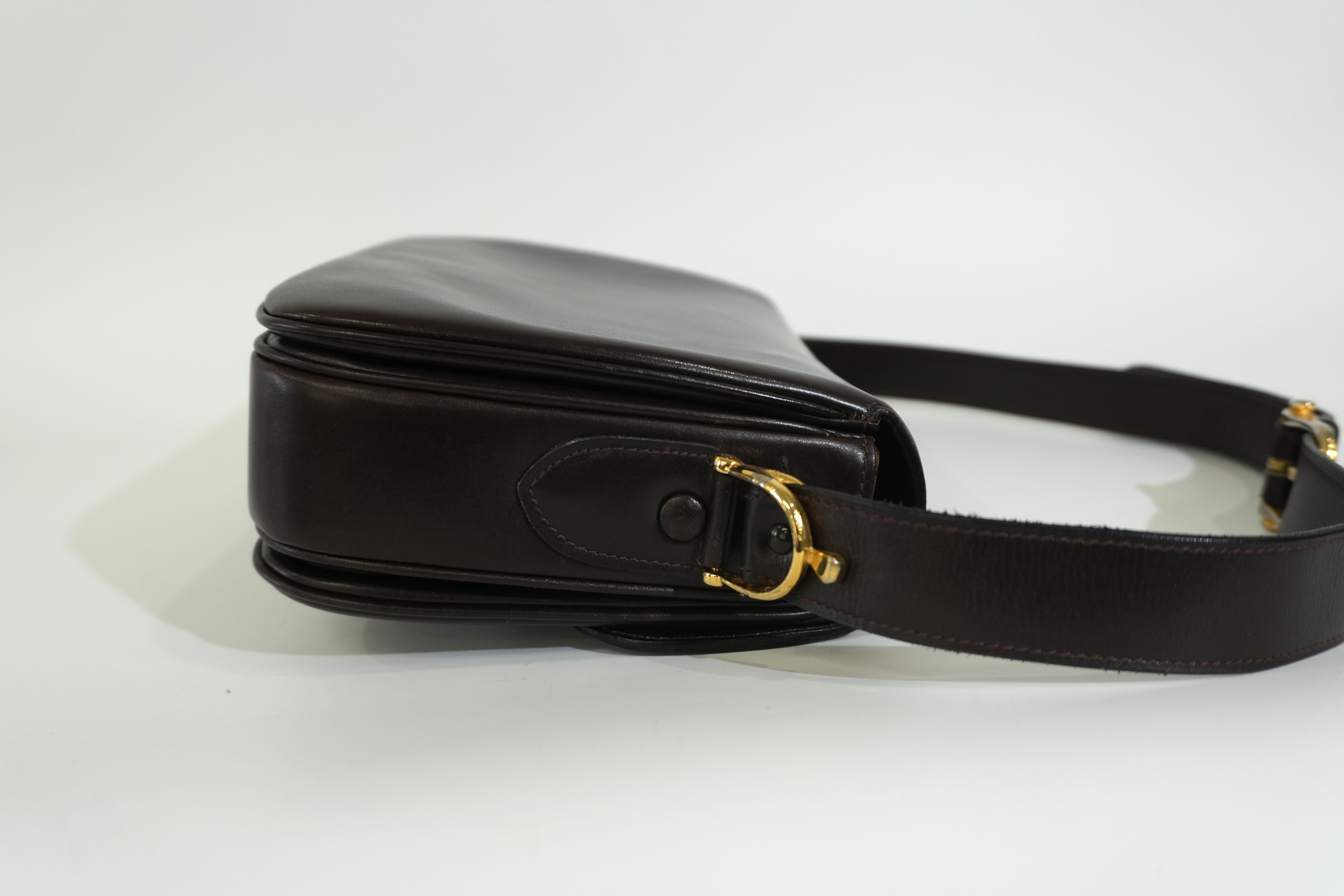 Pre-owned Celine Shoulder Bag Dark Brown