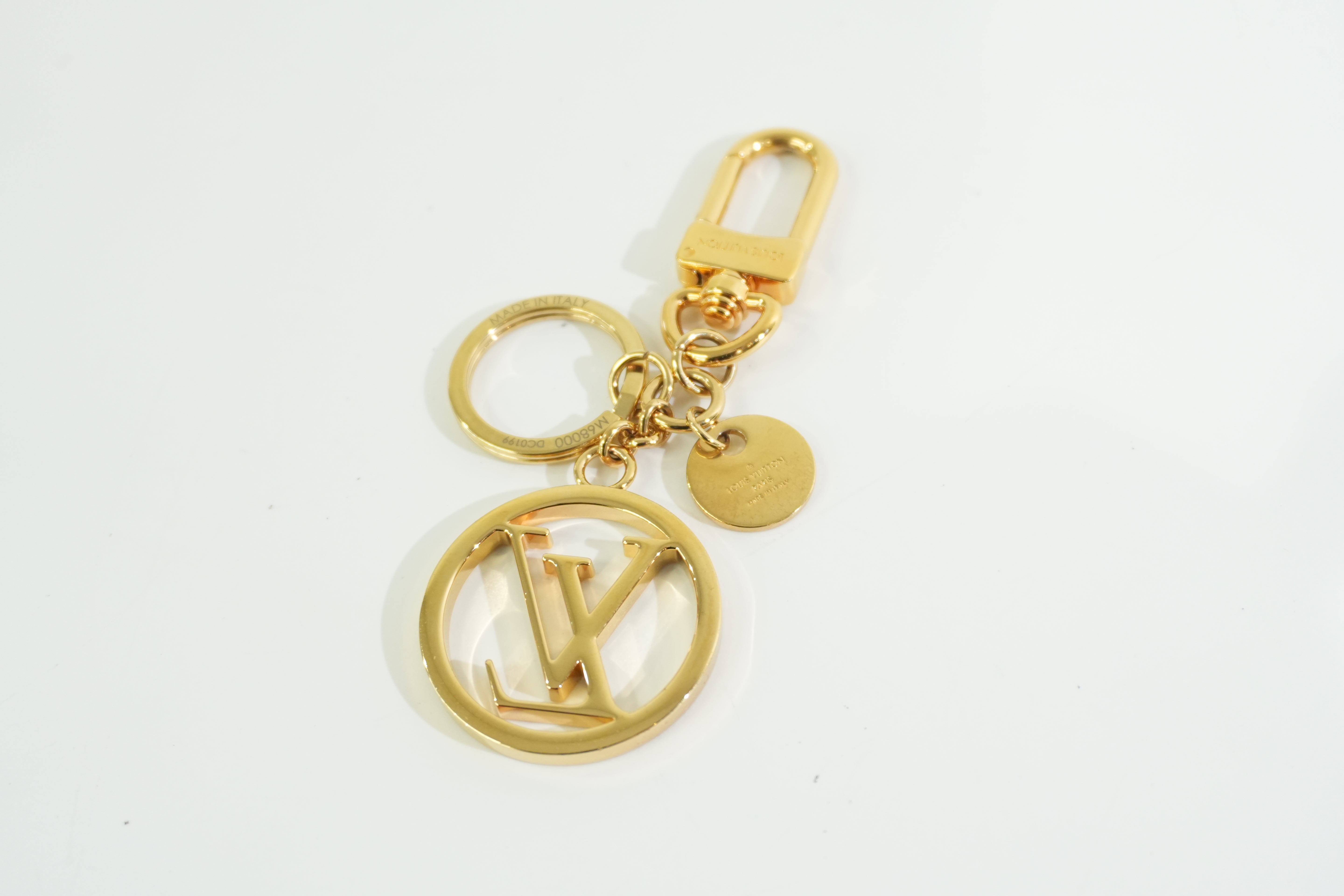 Louis Vuitton Metal Bag Charm Gold Tone Used