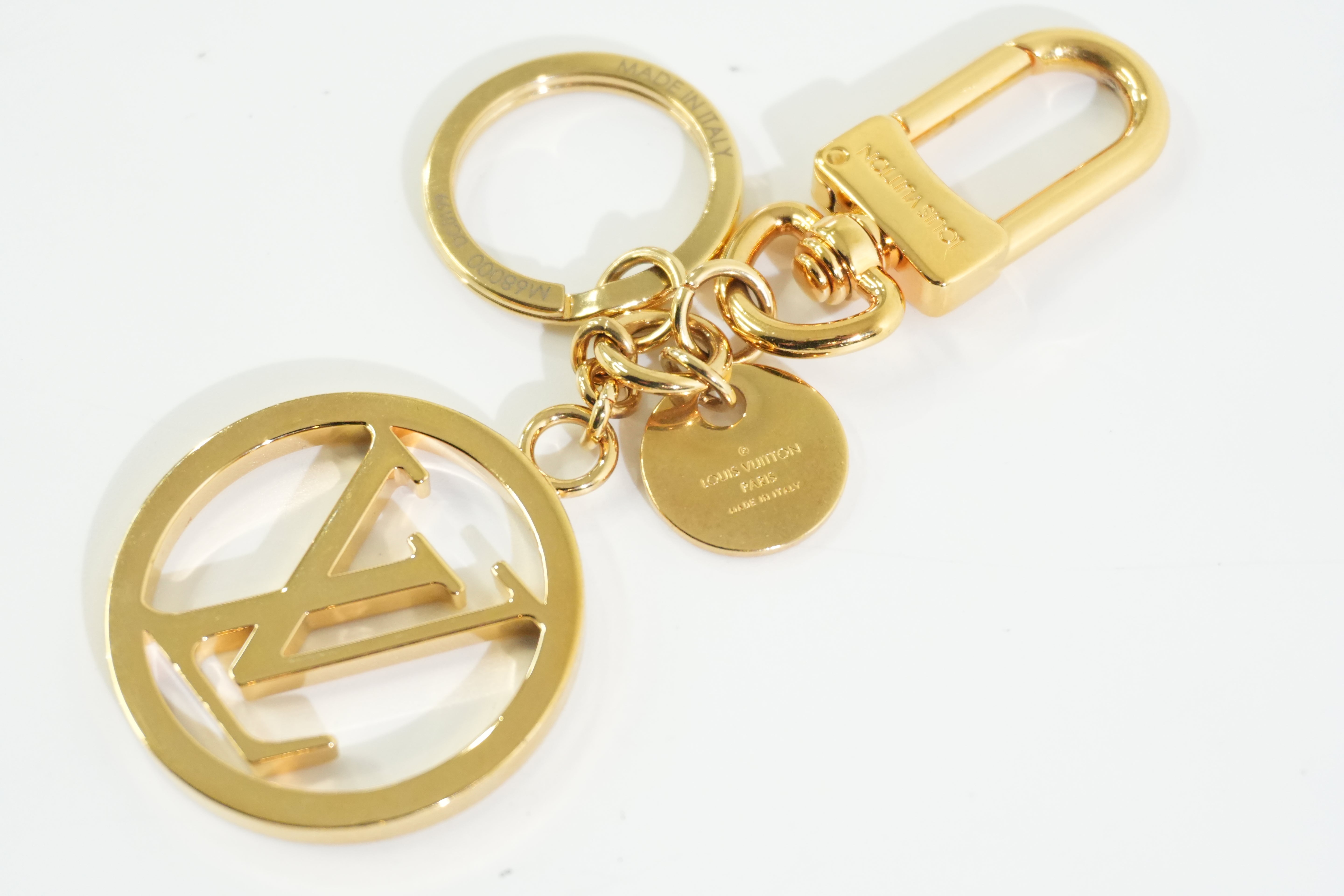 Louis Vuitton Metal Bag Charm Gold Tone Used