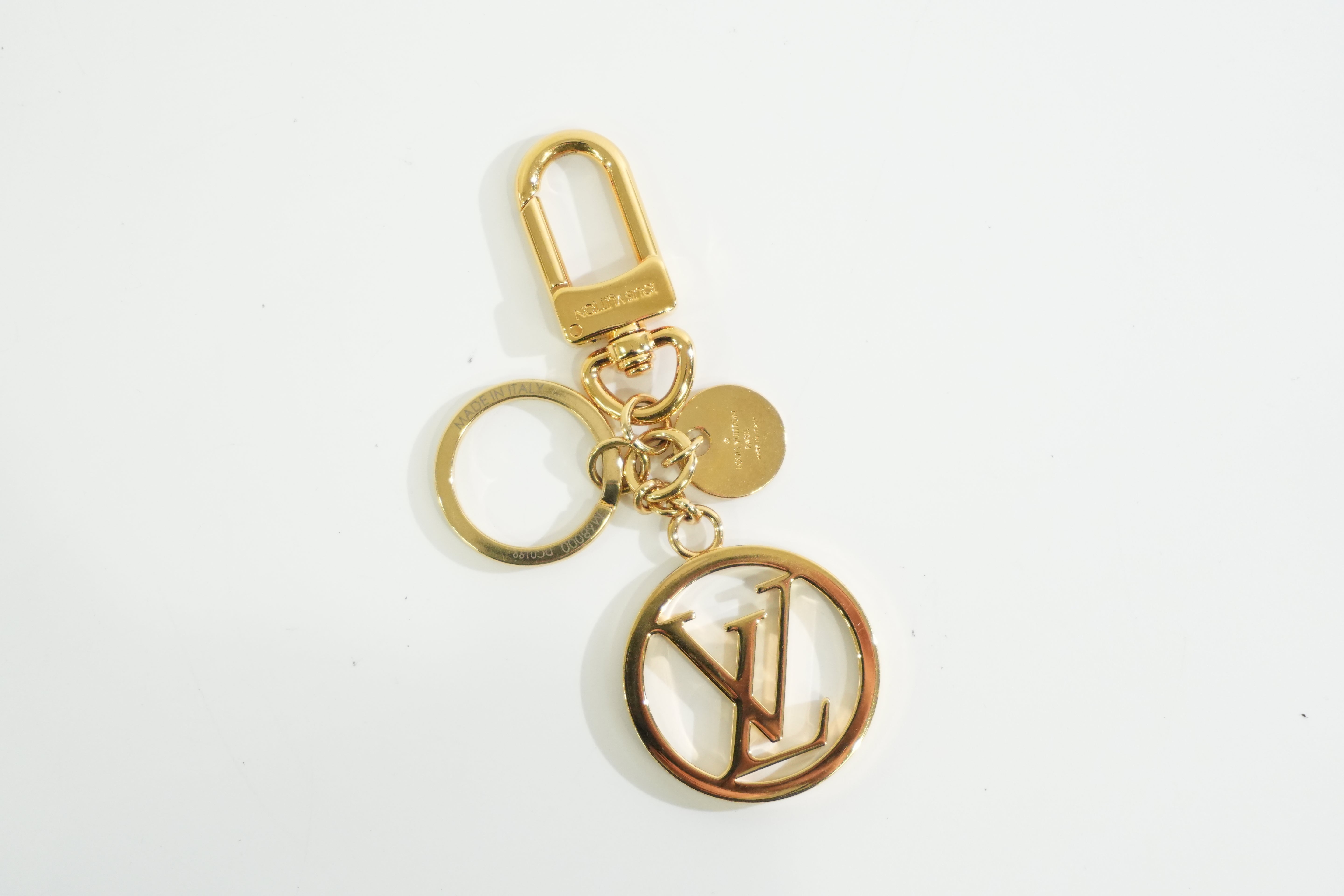 Louis Vuitton Metal Bag Charm Gold Tone Used
