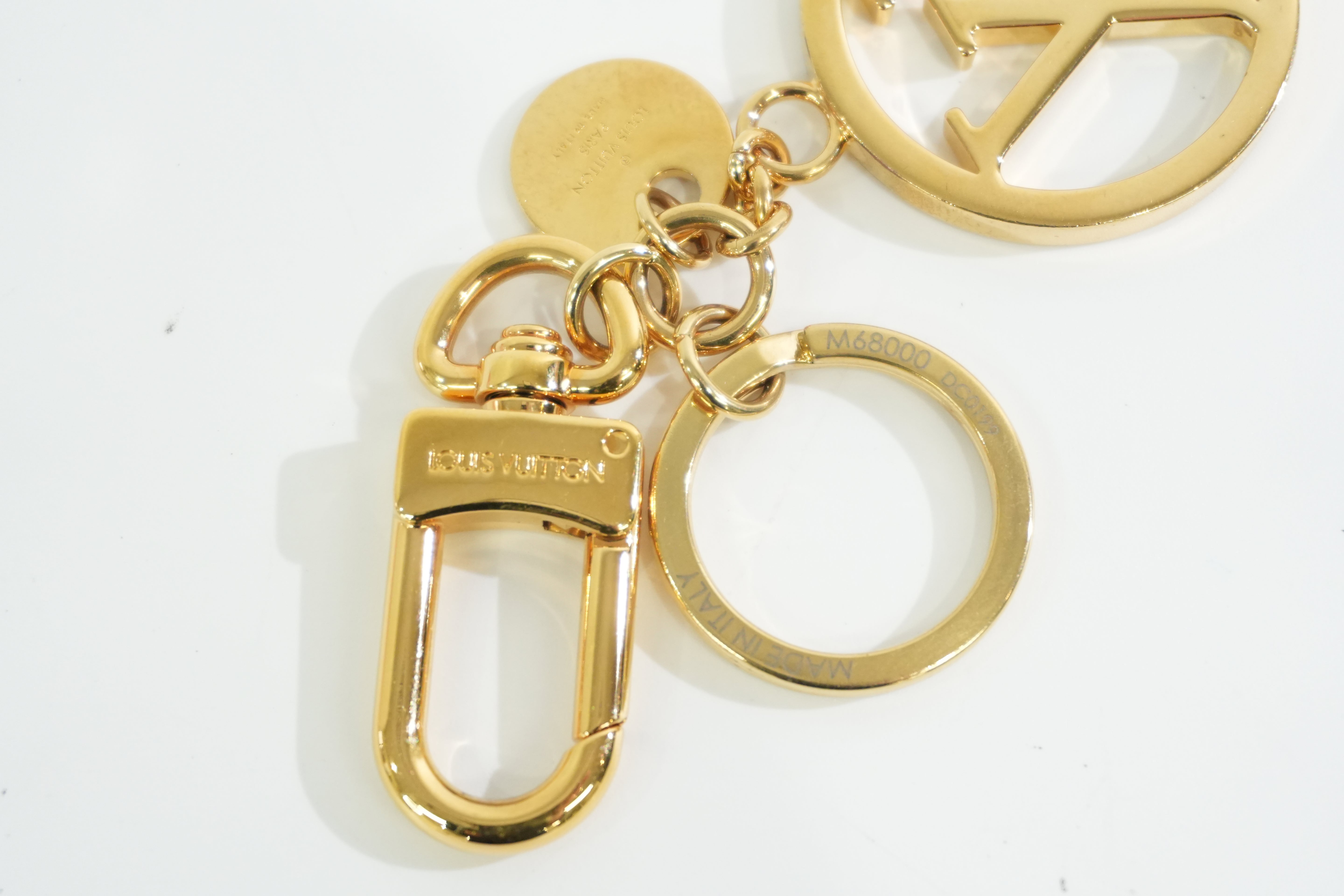 Louis Vuitton Metal Bag Charm Gold Tone Used