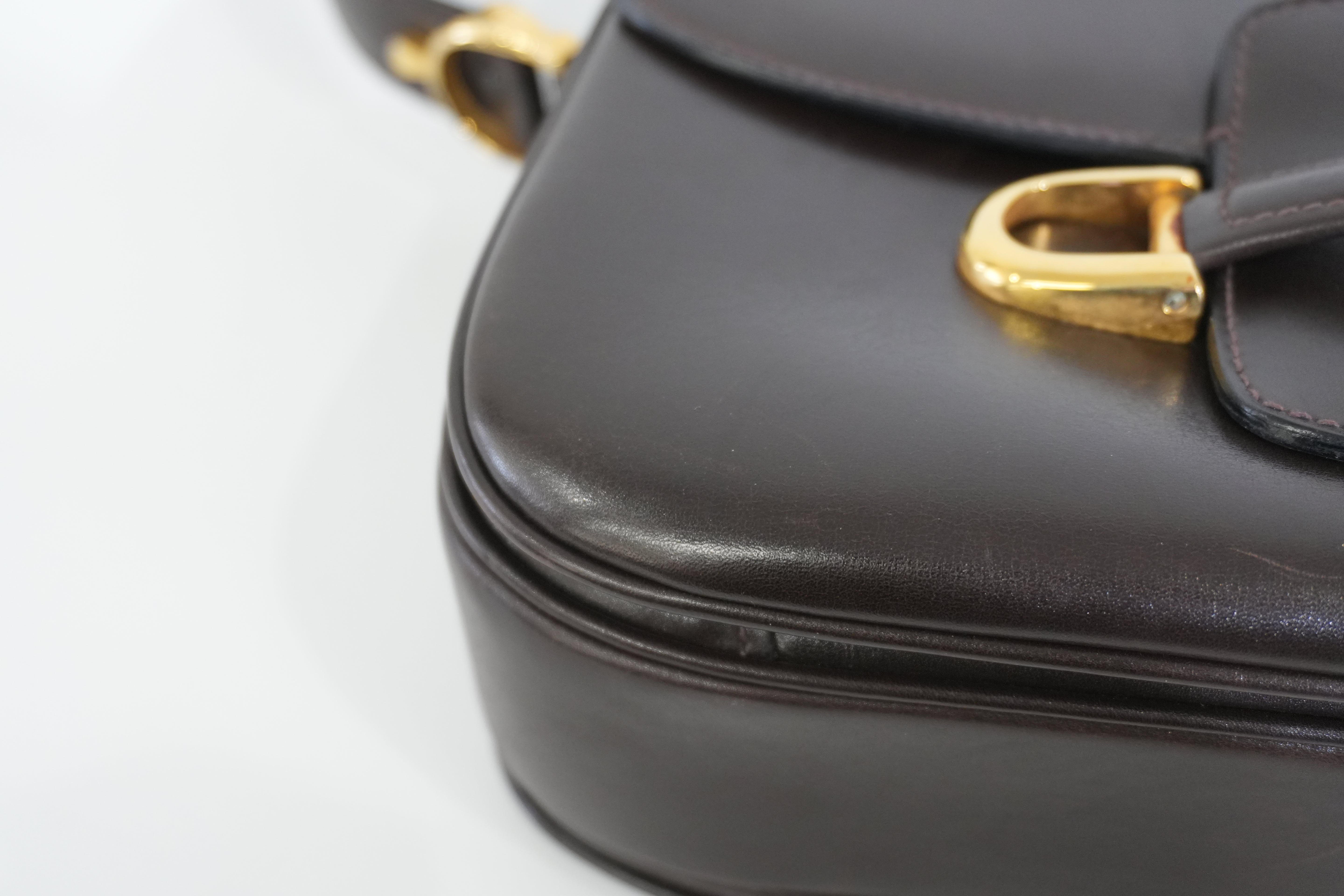 Pre-owned Celine Shoulder Bag Dark Brown