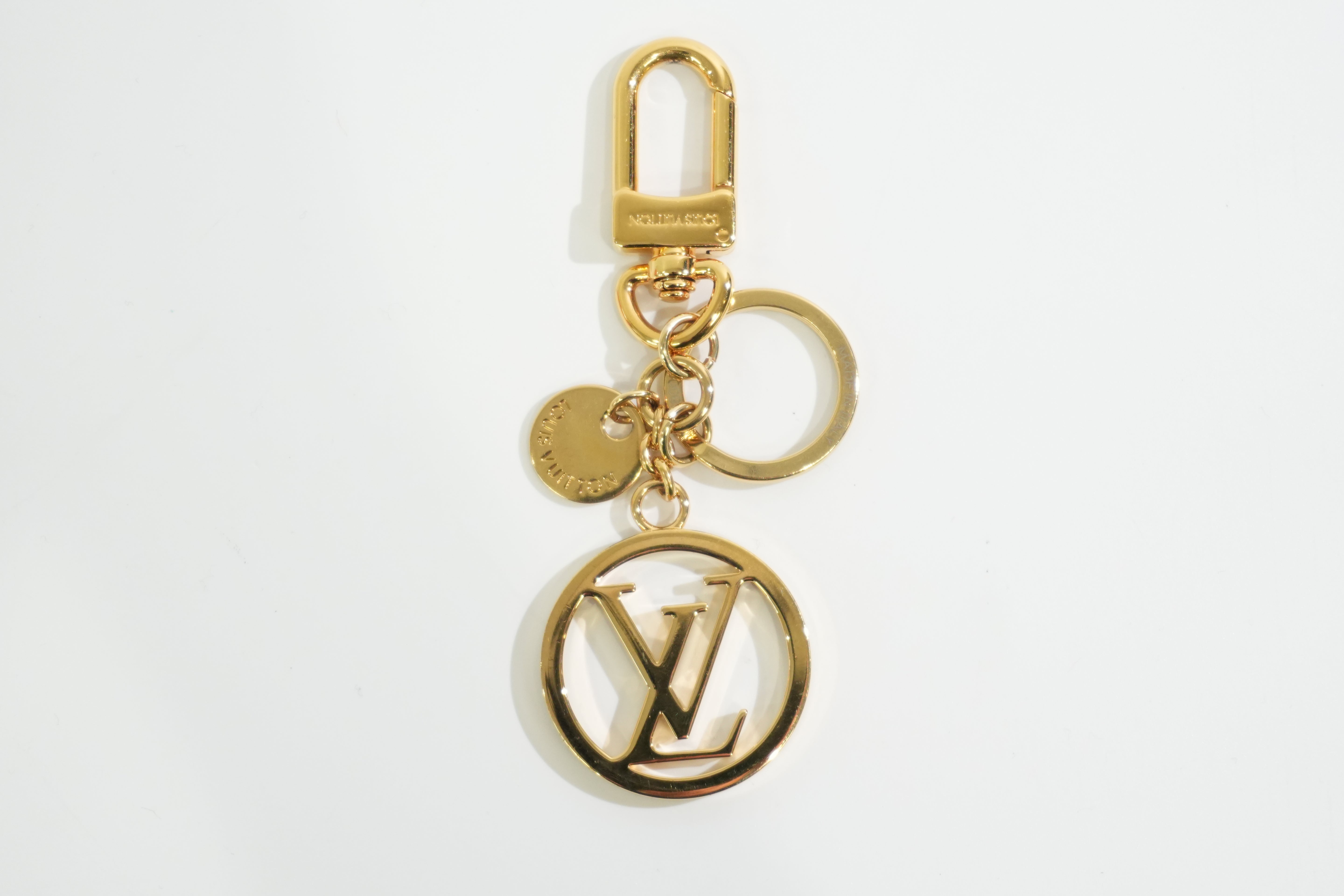 Louis Vuitton Metal Bag Charm Gold Tone Used
