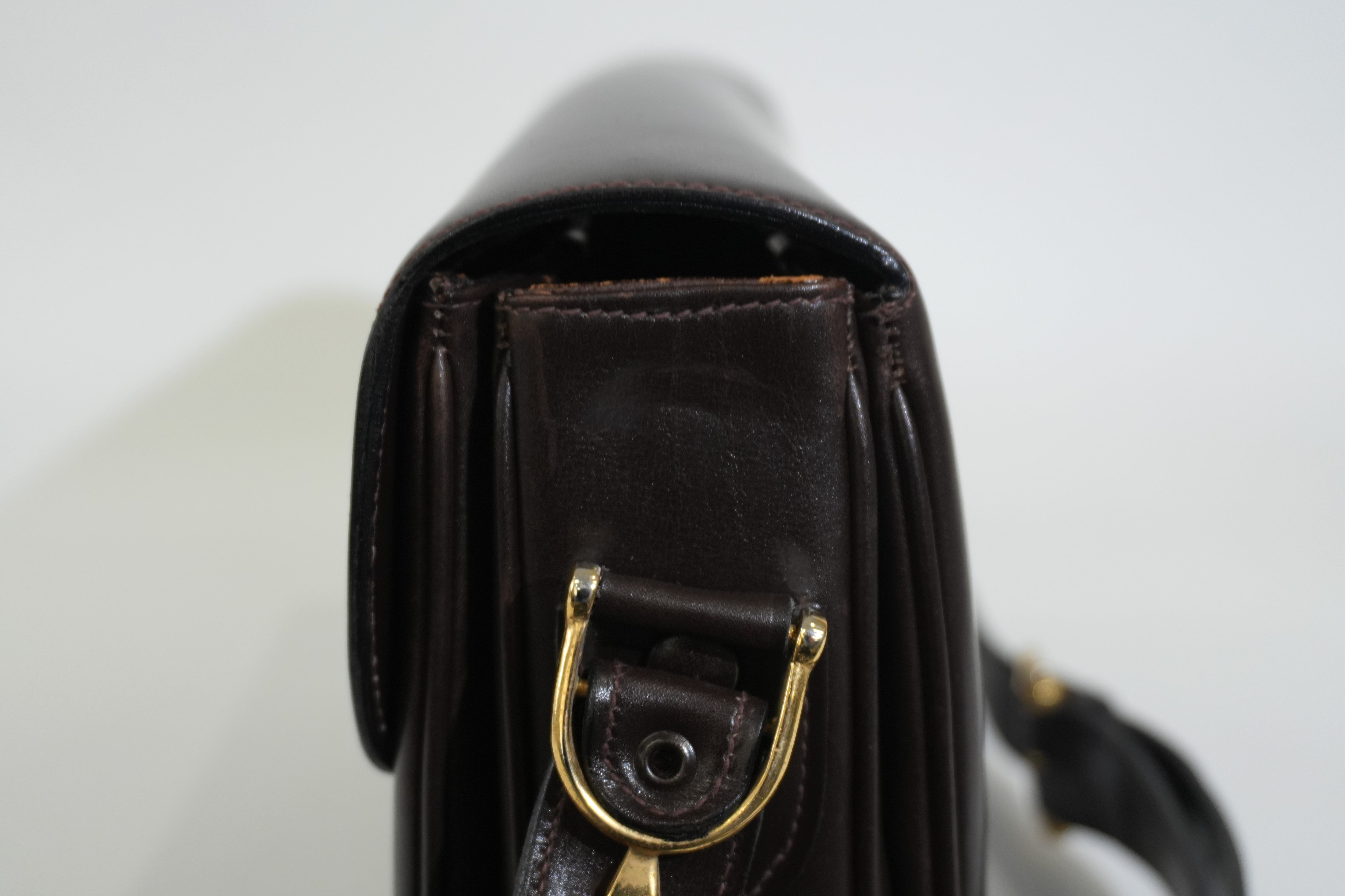 Pre-owned Celine Shoulder Bag Dark Brown