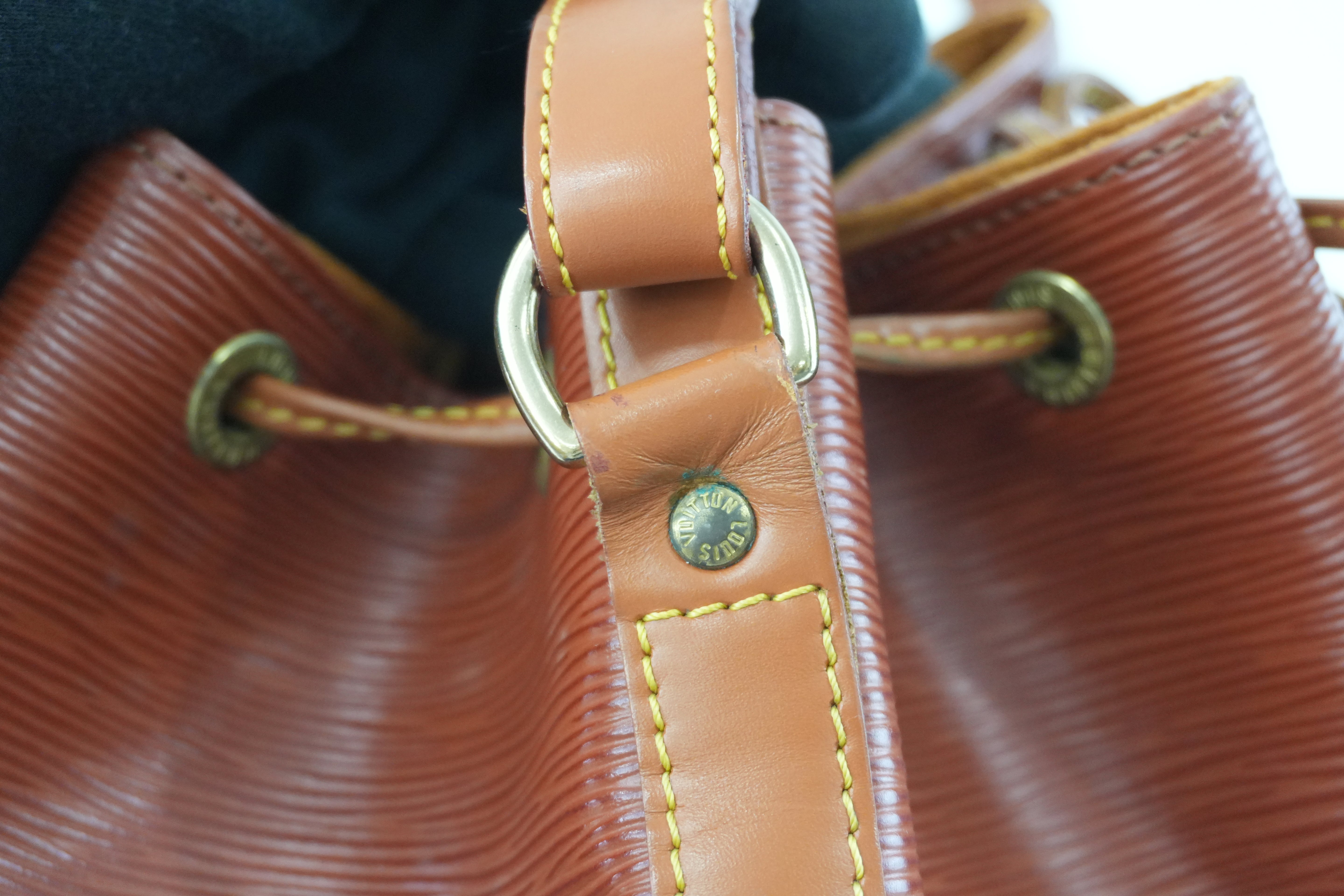 Louis Vuitton Noe GM Epi Shoulder Bag Kenya Brown Used