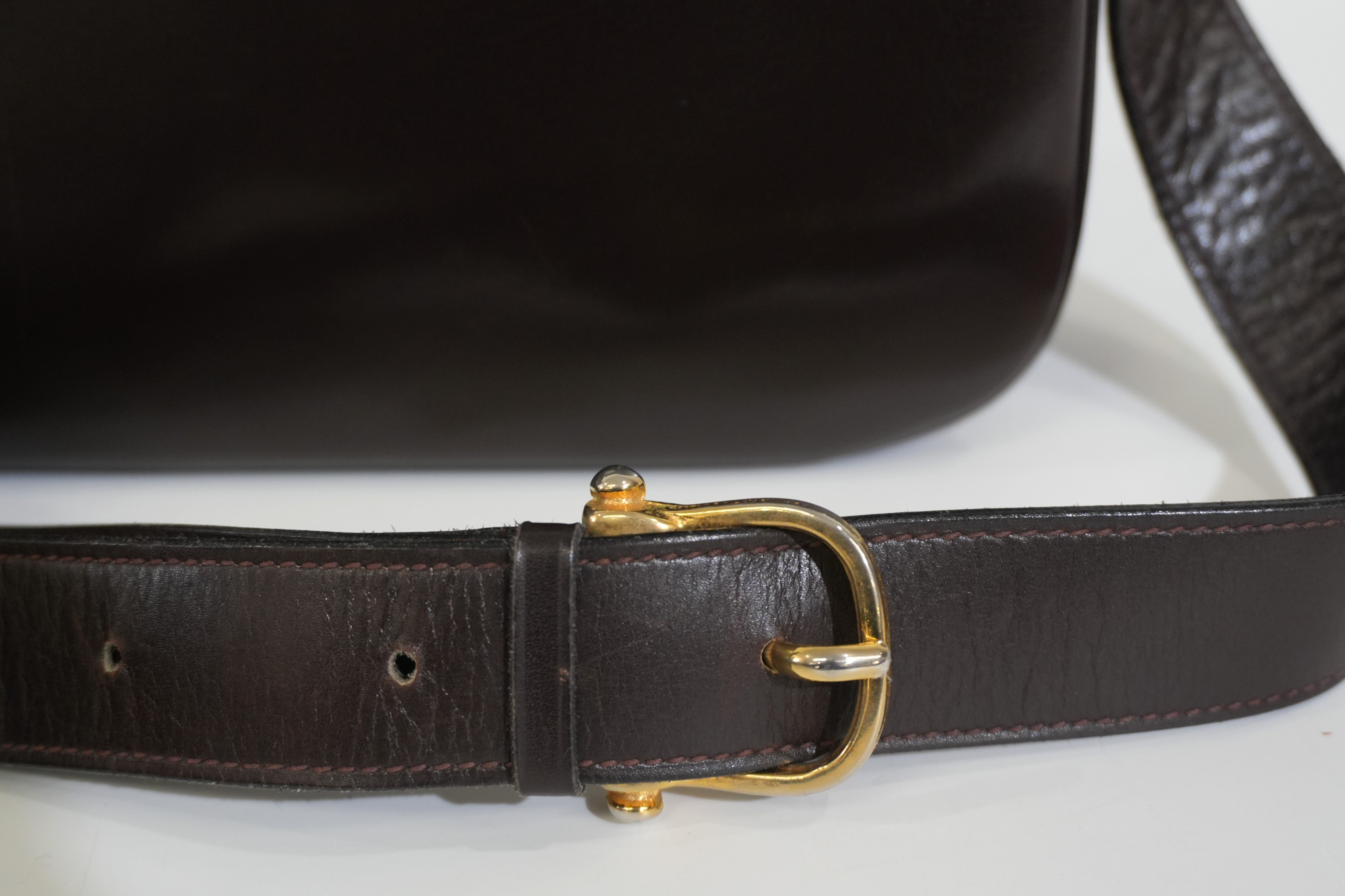 Pre-owned Celine Shoulder Bag Dark Brown