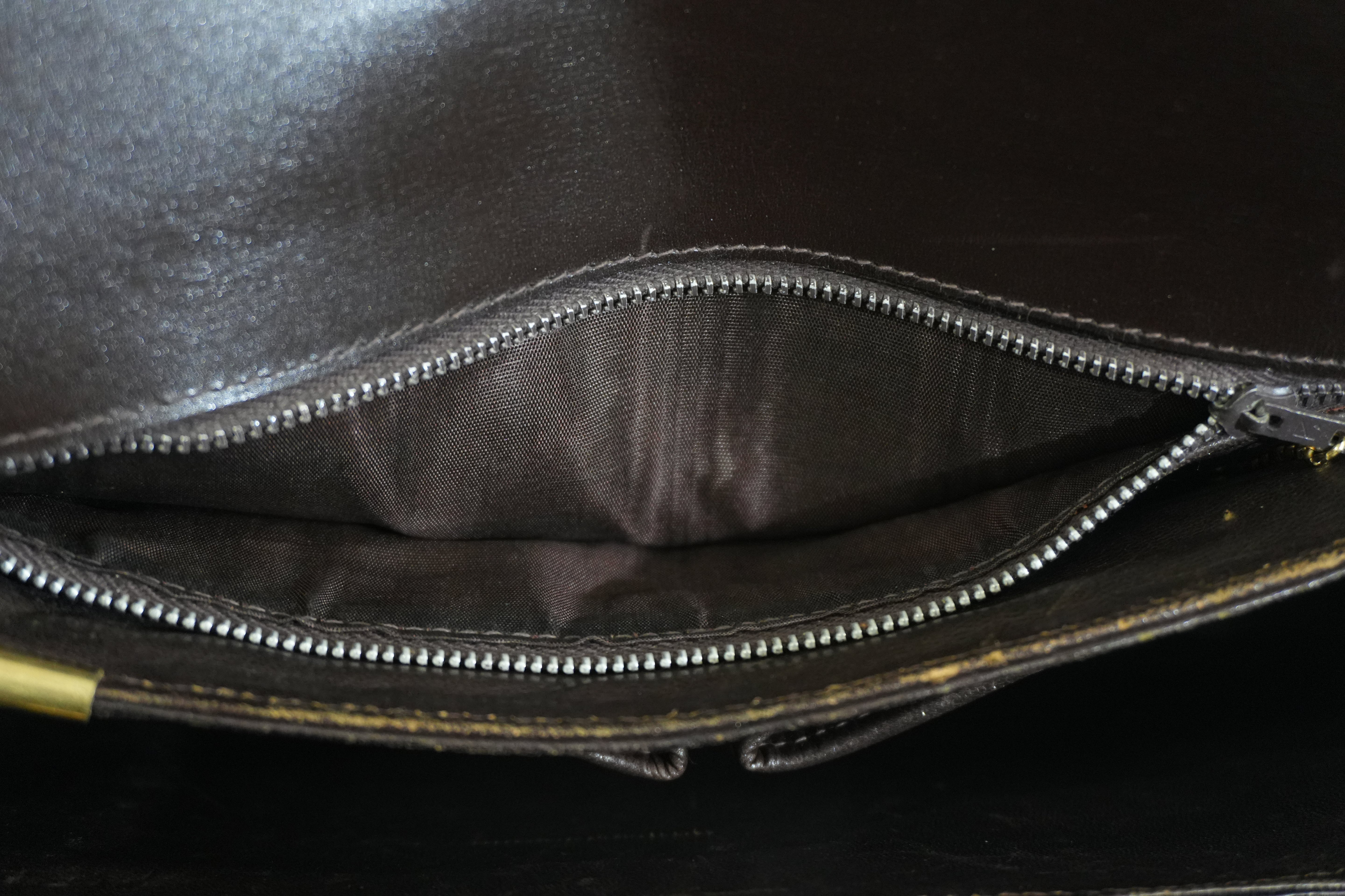 Pre-owned Celine Shoulder Bag Dark Brown