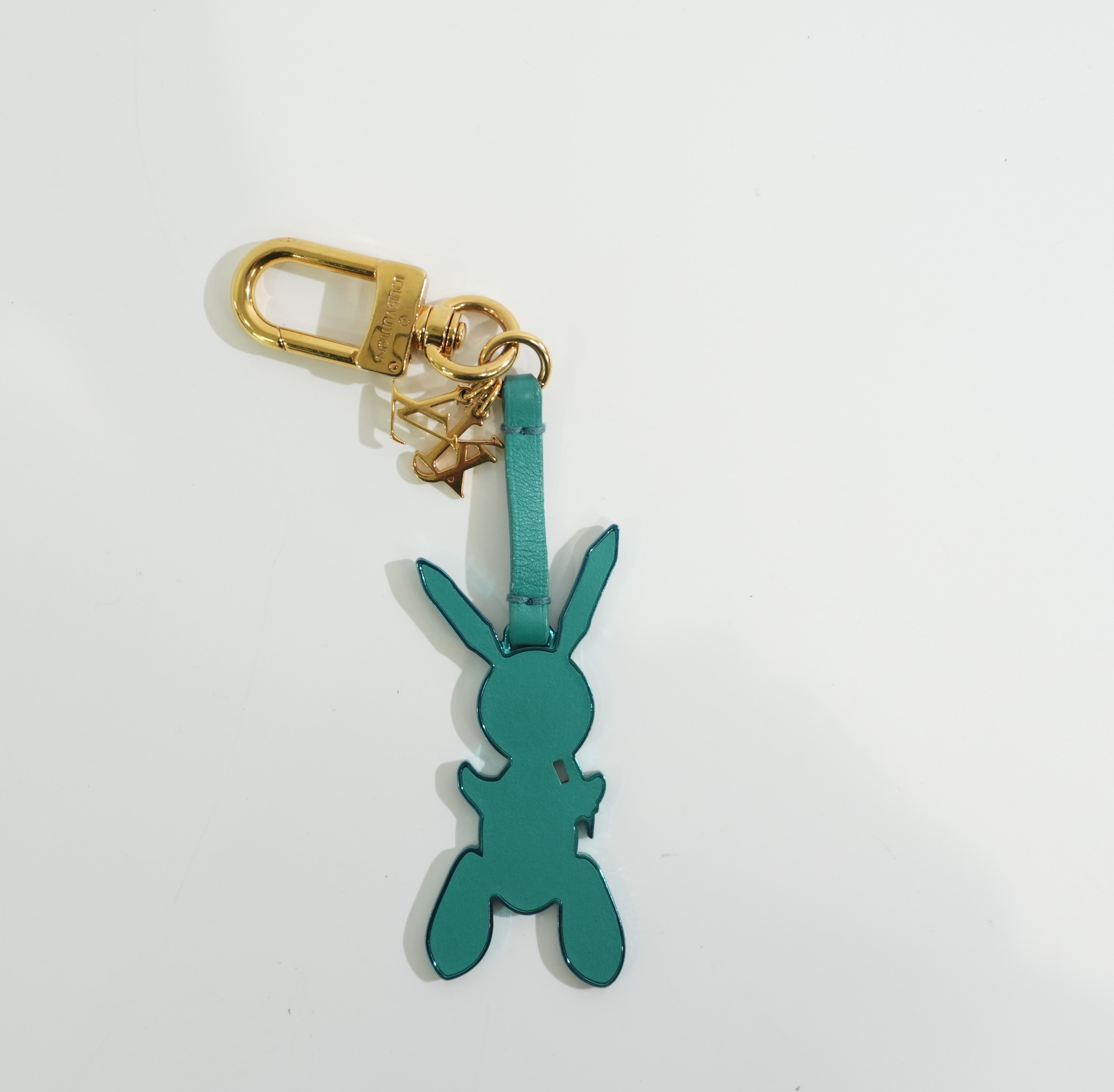 Pre-owned Louis Vuitton Bunny Bag Charm Blue