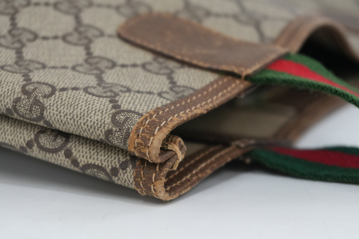 Pre-Owned Gucci Supreme Ophidia Vertical Tote Bag