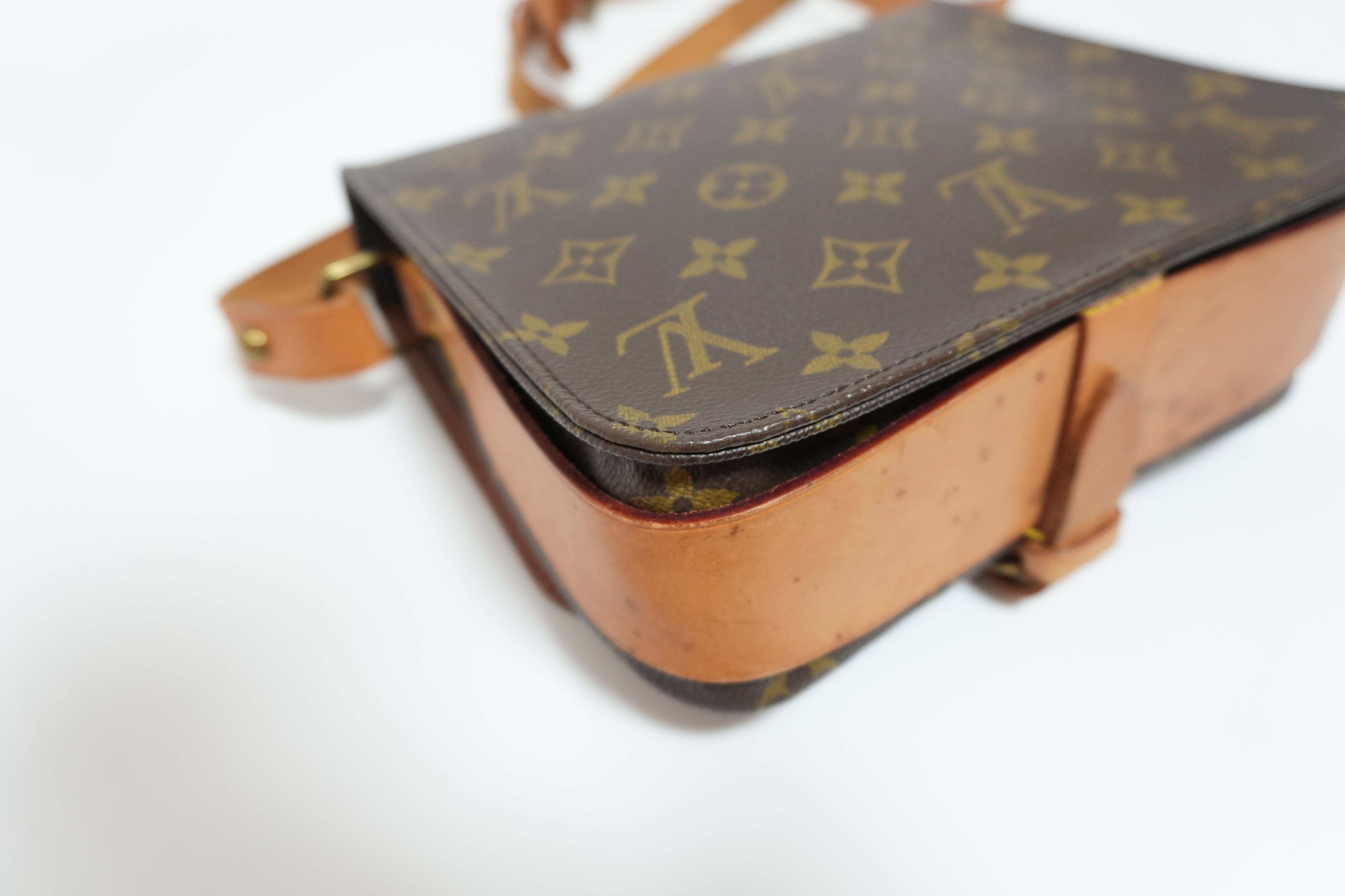 Pre-Owned Prada Saffiano Briefcase Burgundy