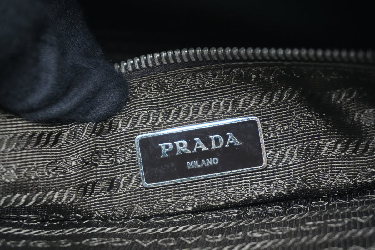 Pre-Owned Prada Saffiano Briefcase Burgundy