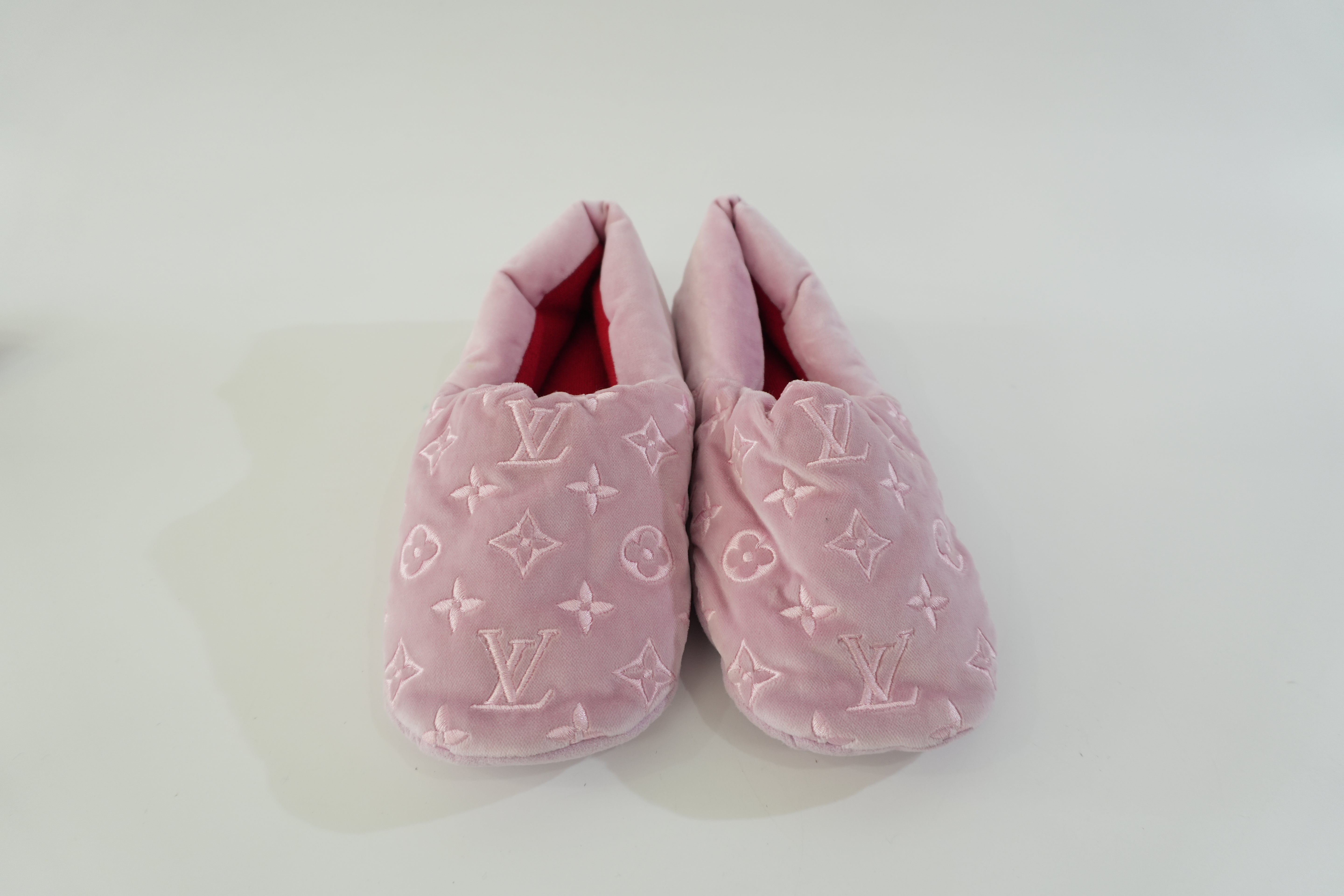 Pre-owned Louis Vuitton Indoor Slippers Size 6 Pink