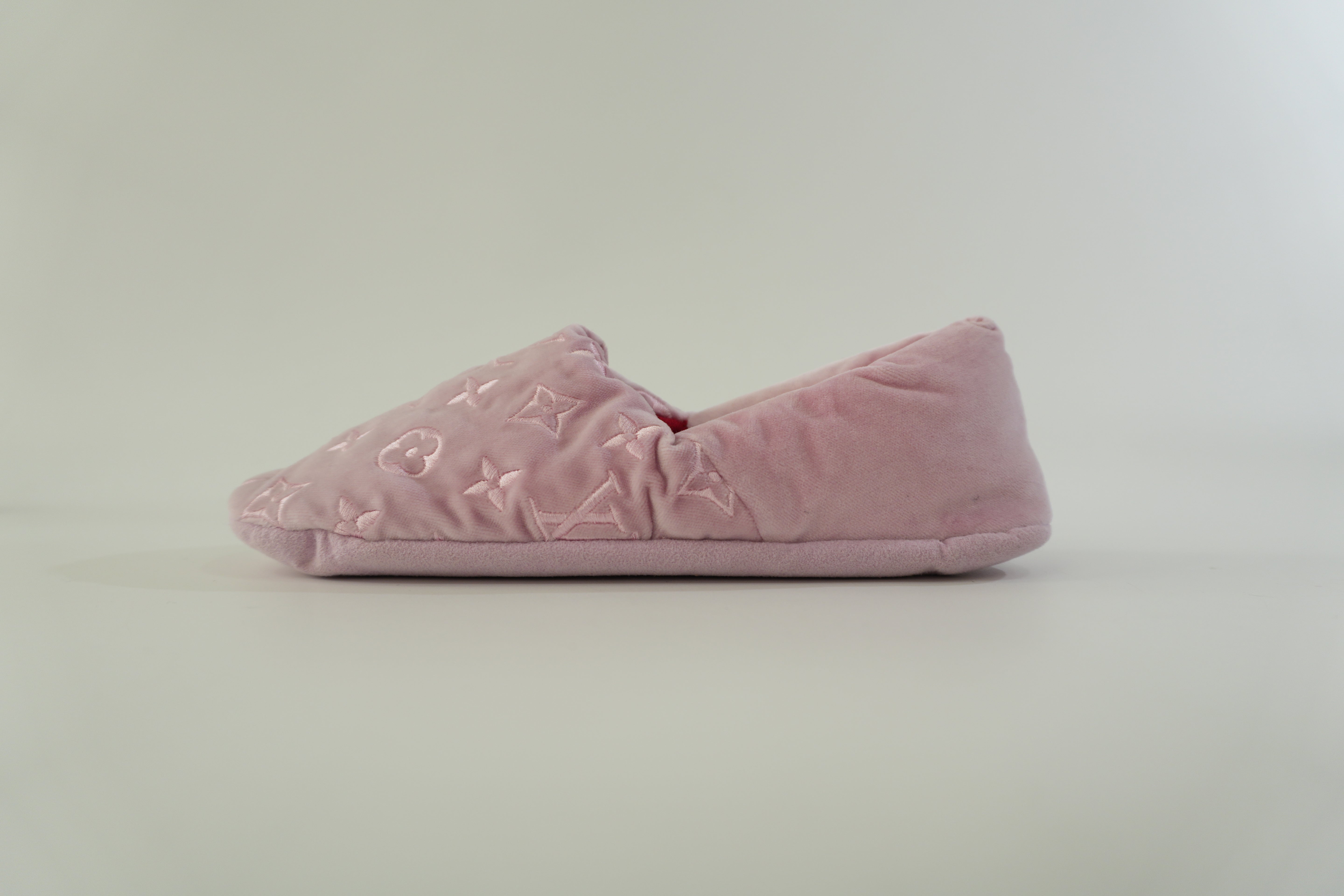 Pre-owned Louis Vuitton Indoor Slippers Size 6 Pink
