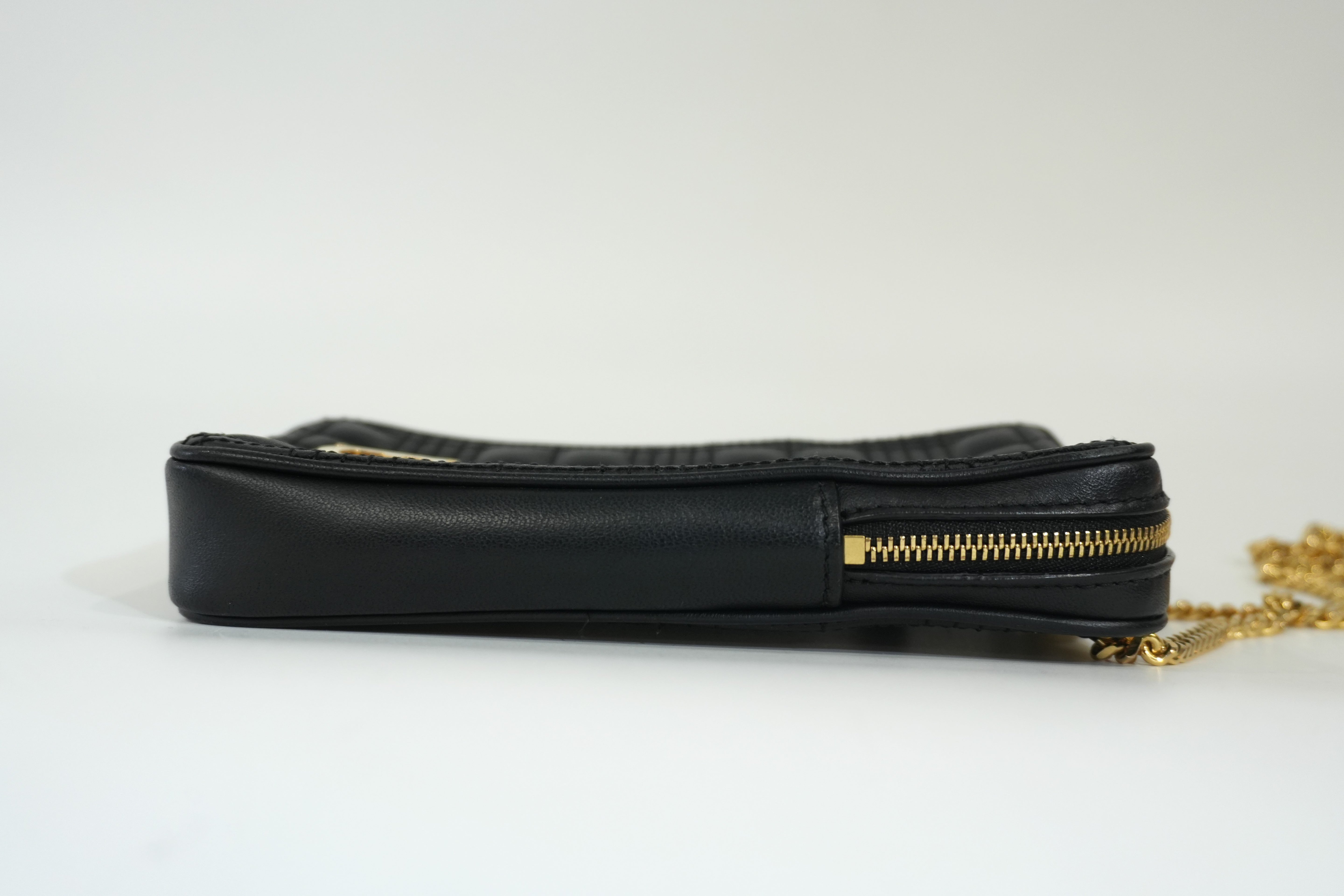 Pre-owned Burberry Mini Vertical Lola Pouch Crossbody Bag Black