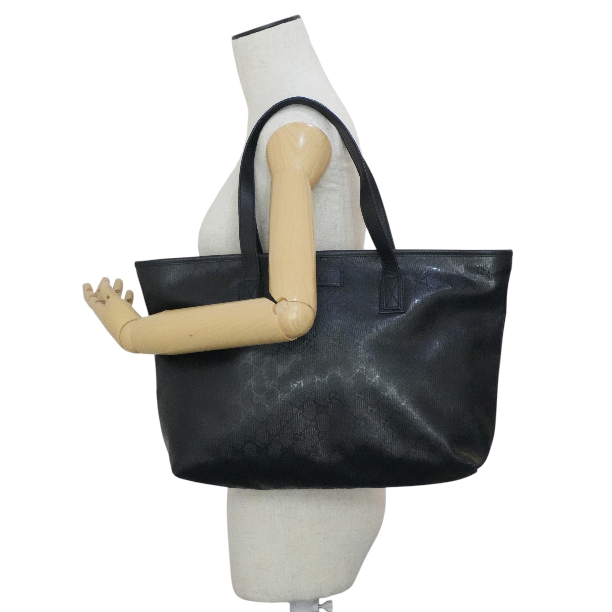 Pre-owned Gucci Guccisima Tote Bag Black
