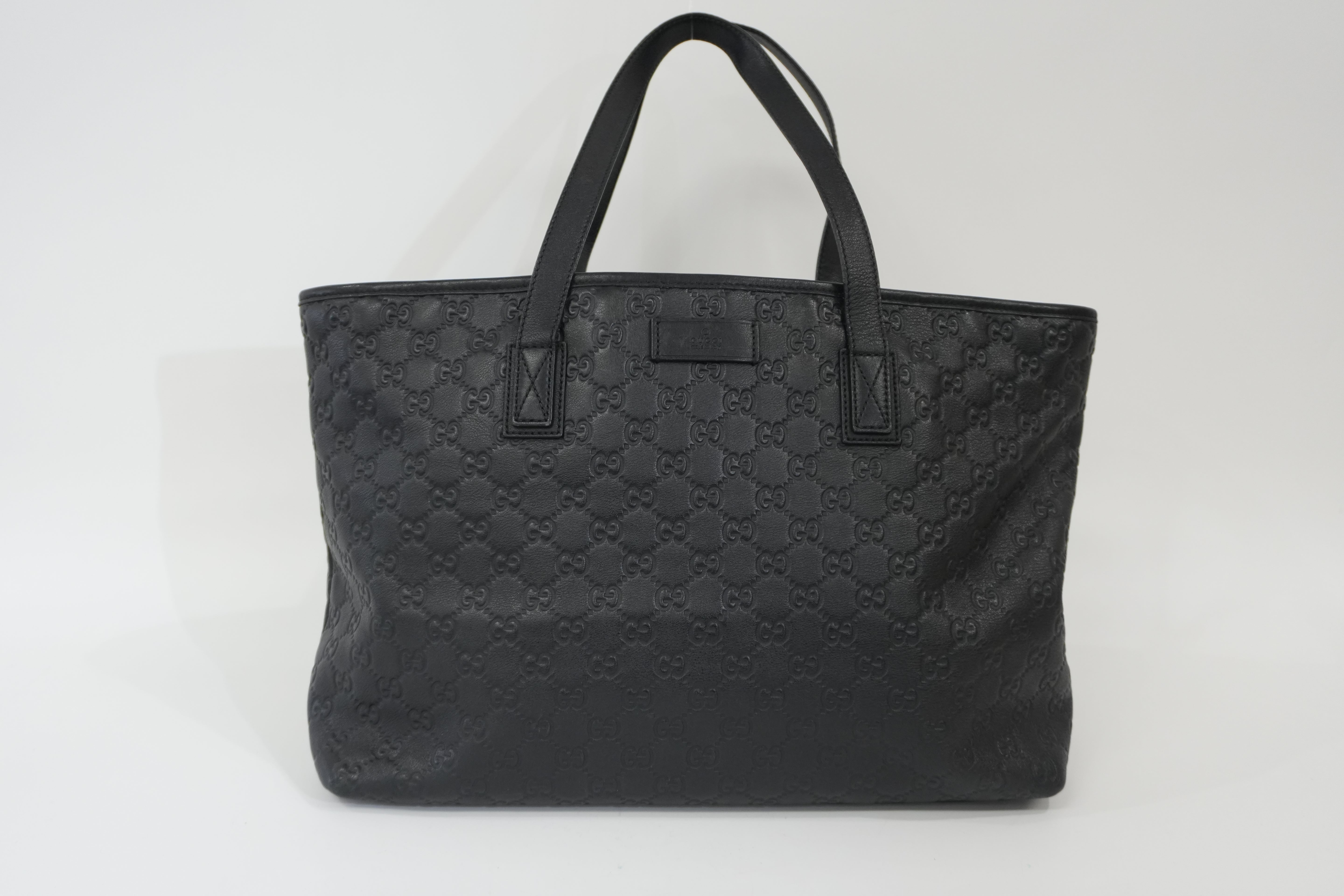 Pre-owned Gucci Guccisima Tote Bag Black
