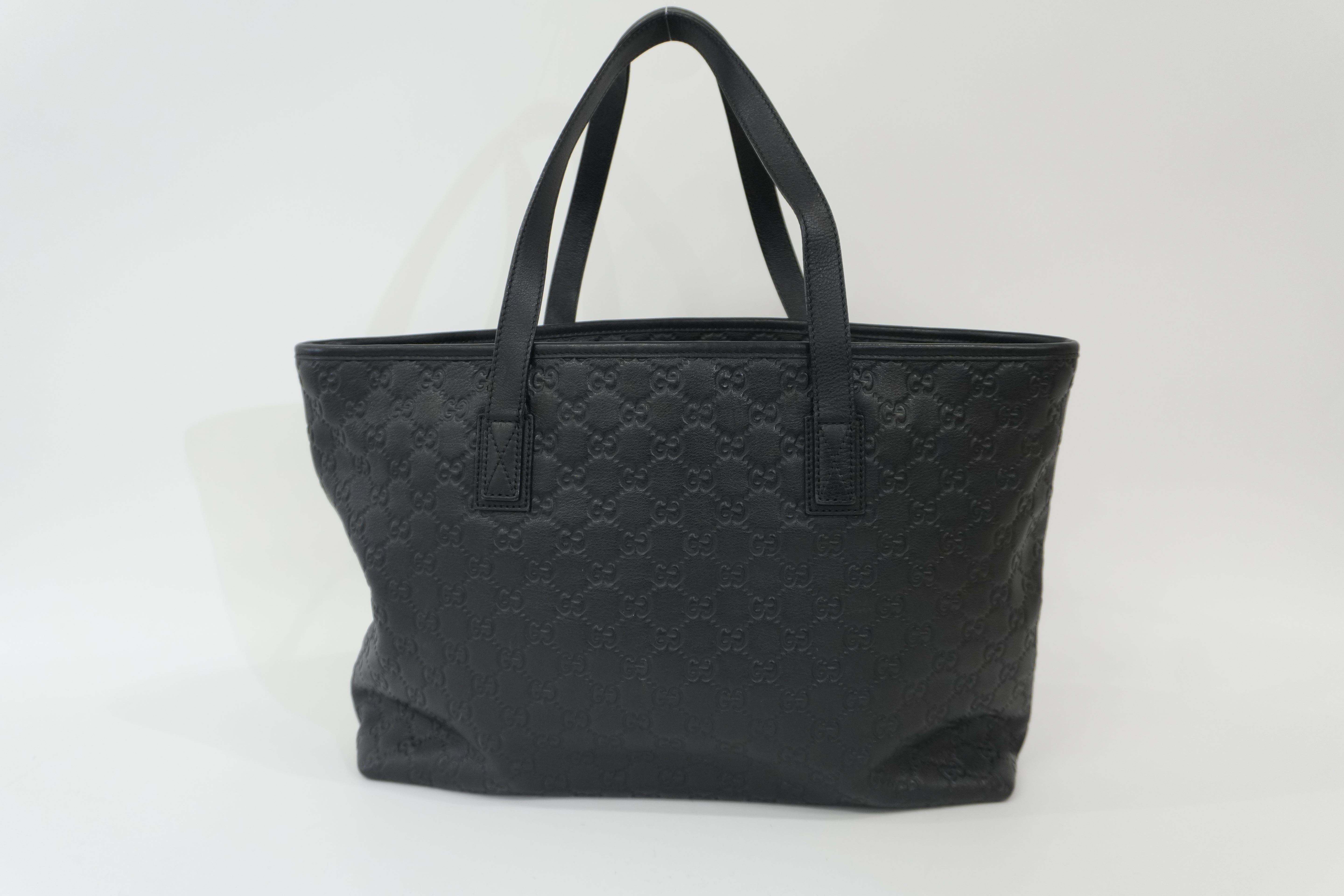 Pre-owned Gucci Guccisima Tote Bag Black