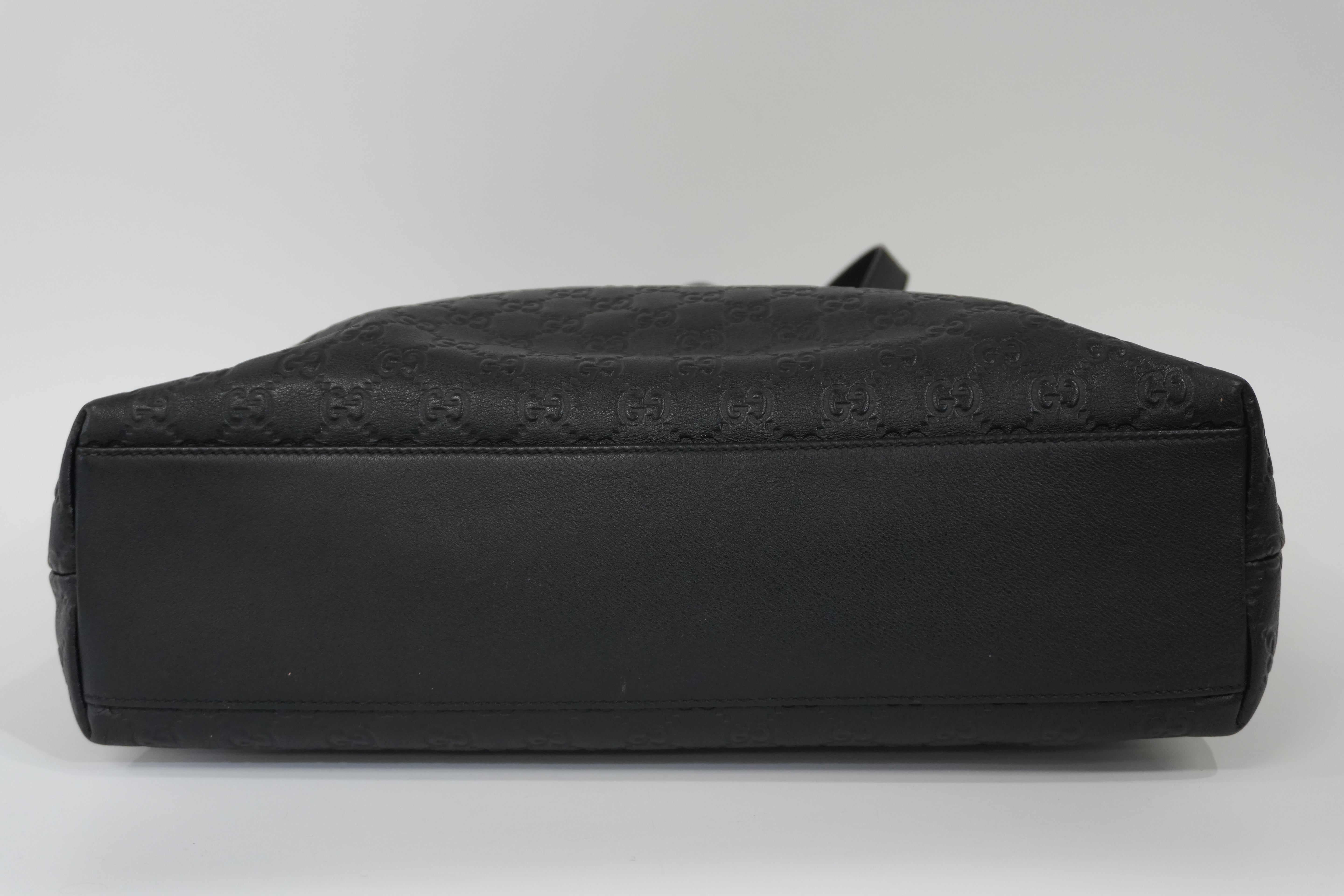 Pre-owned Gucci Guccisima Tote Bag Black