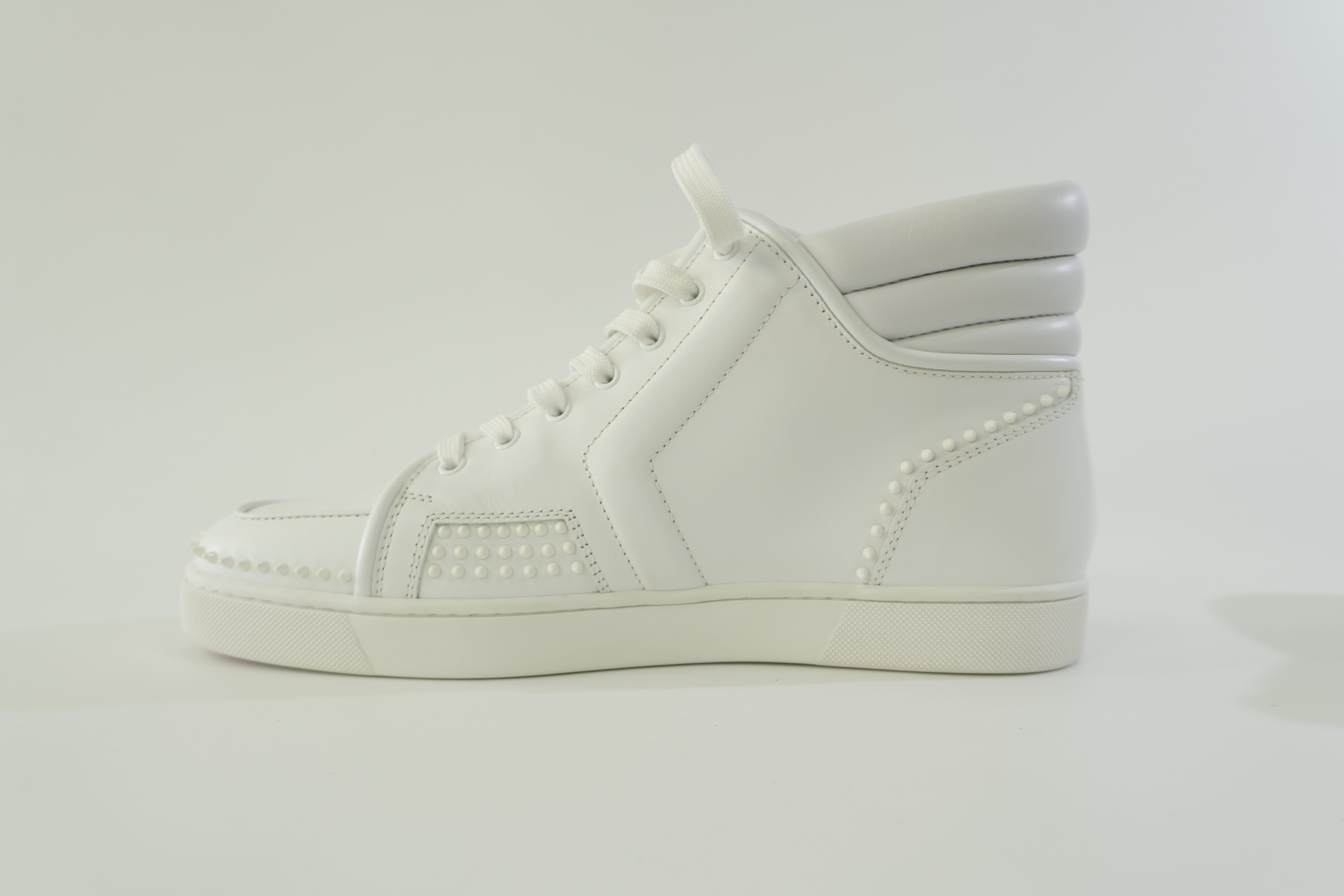 Pre-owned Christian Louboutin Sneakers Size 12 White